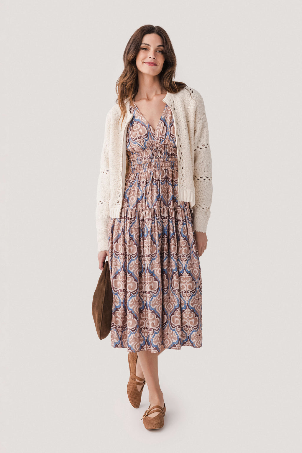 Current Air Damask Inspire Printed Midi Dress