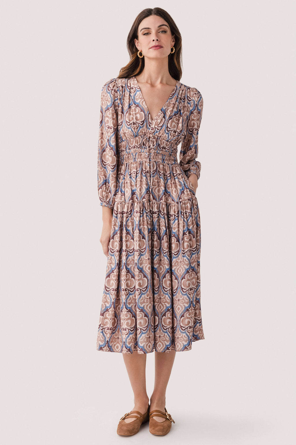 Current Air Damask Inspire Printed Midi Dress