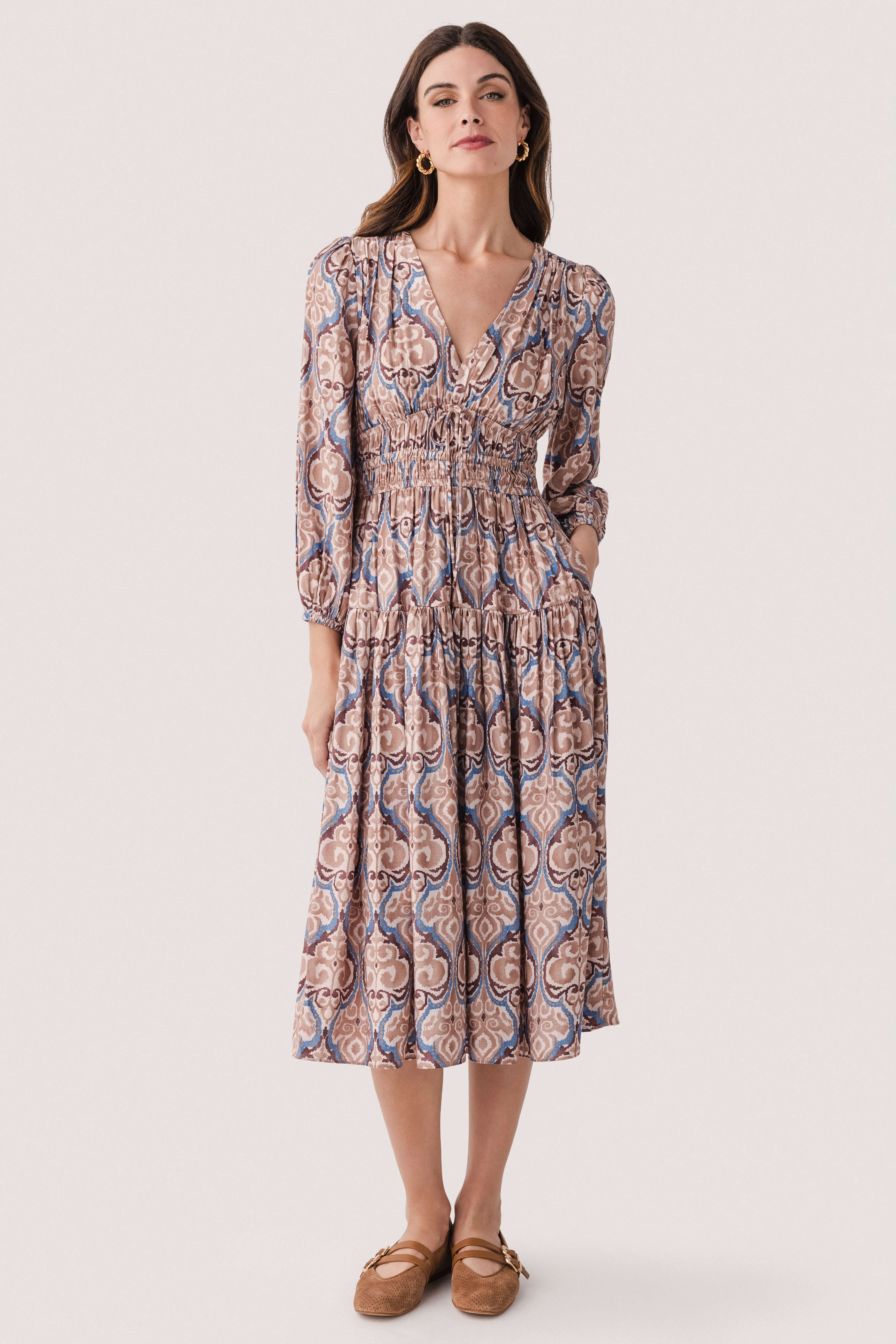 Current Air Damask Inspire Printed Midi Dress