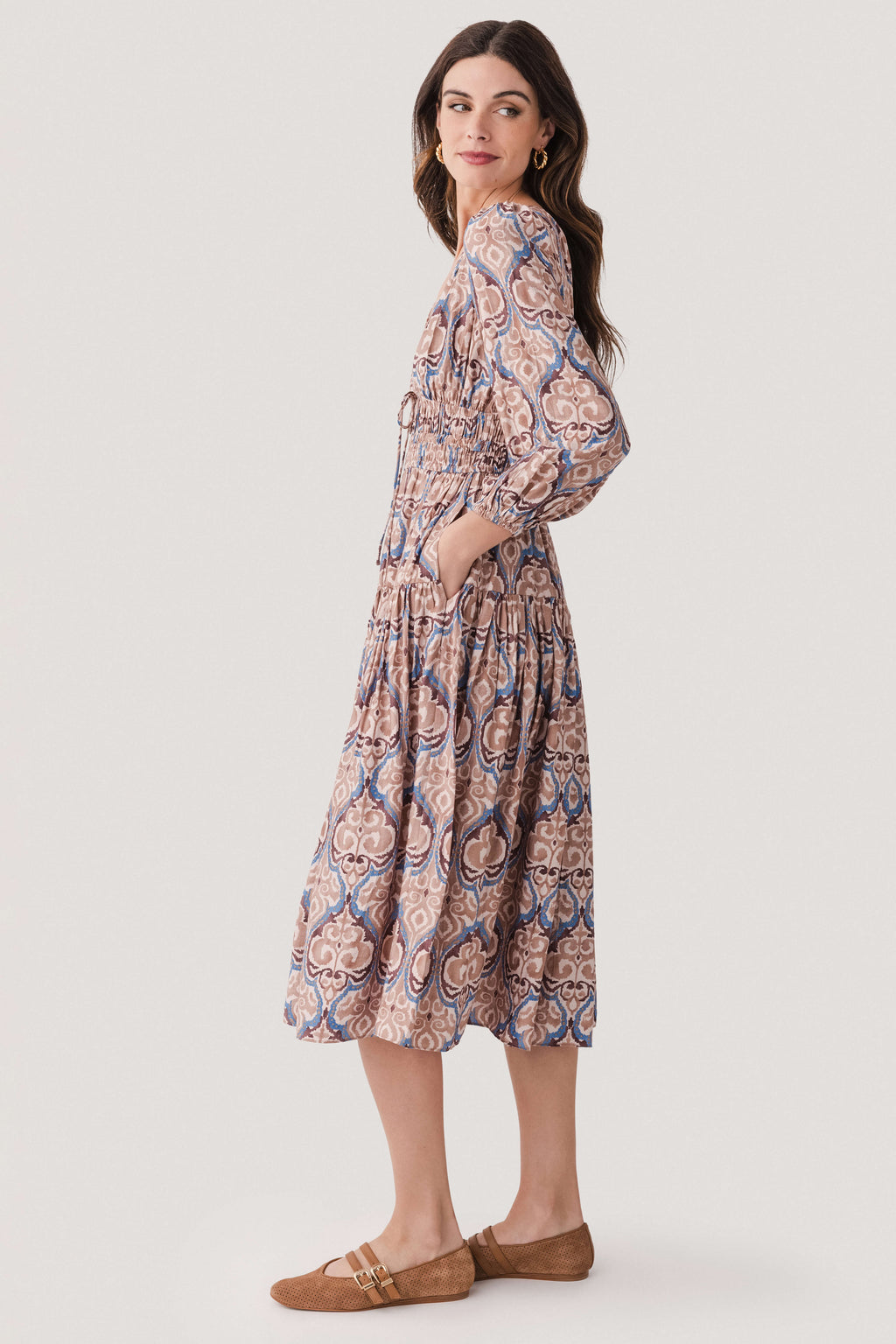 Current Air Damask Inspire Printed Midi Dress
