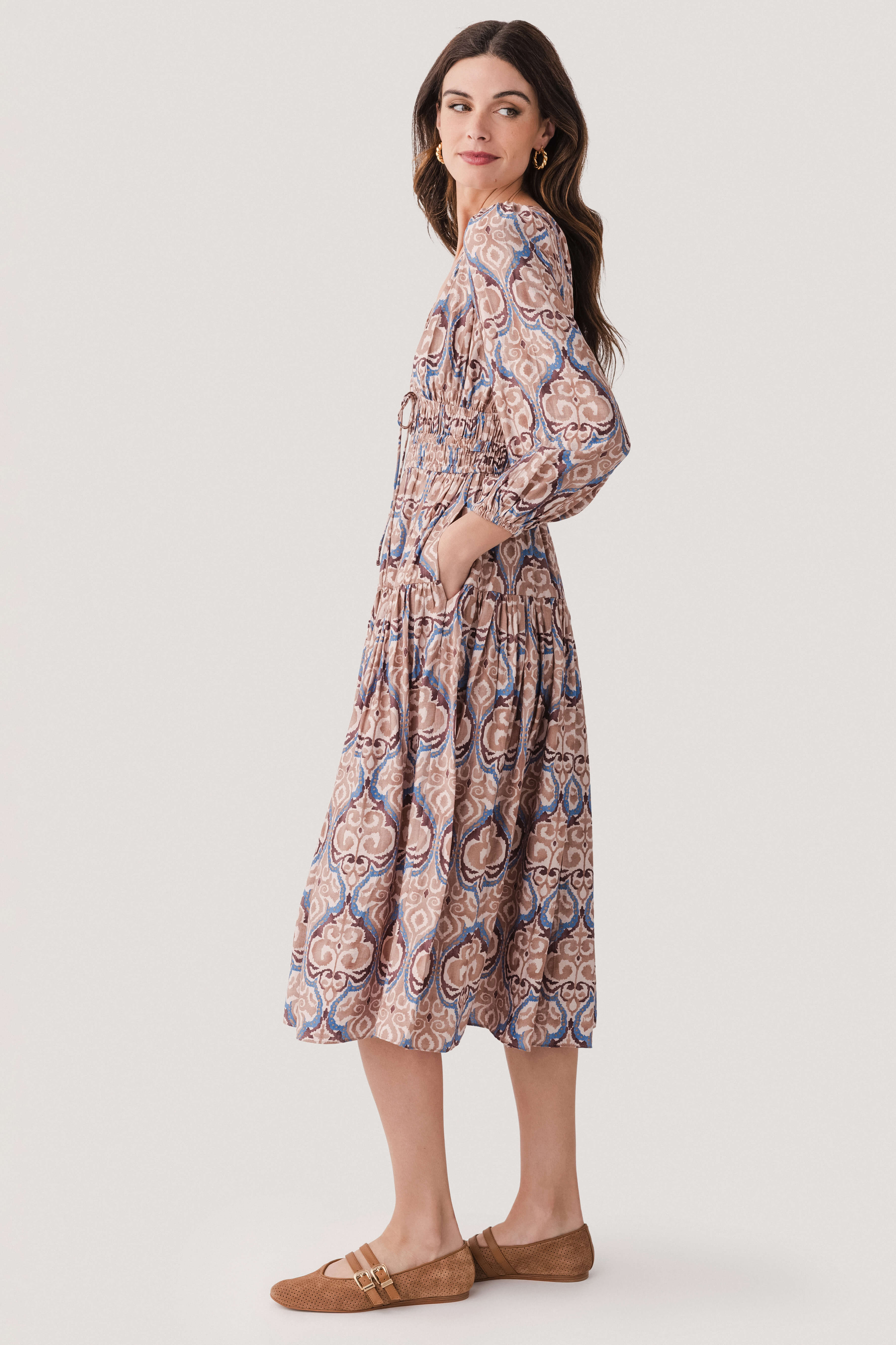 Current Air Damask Inspire Printed Midi Dress