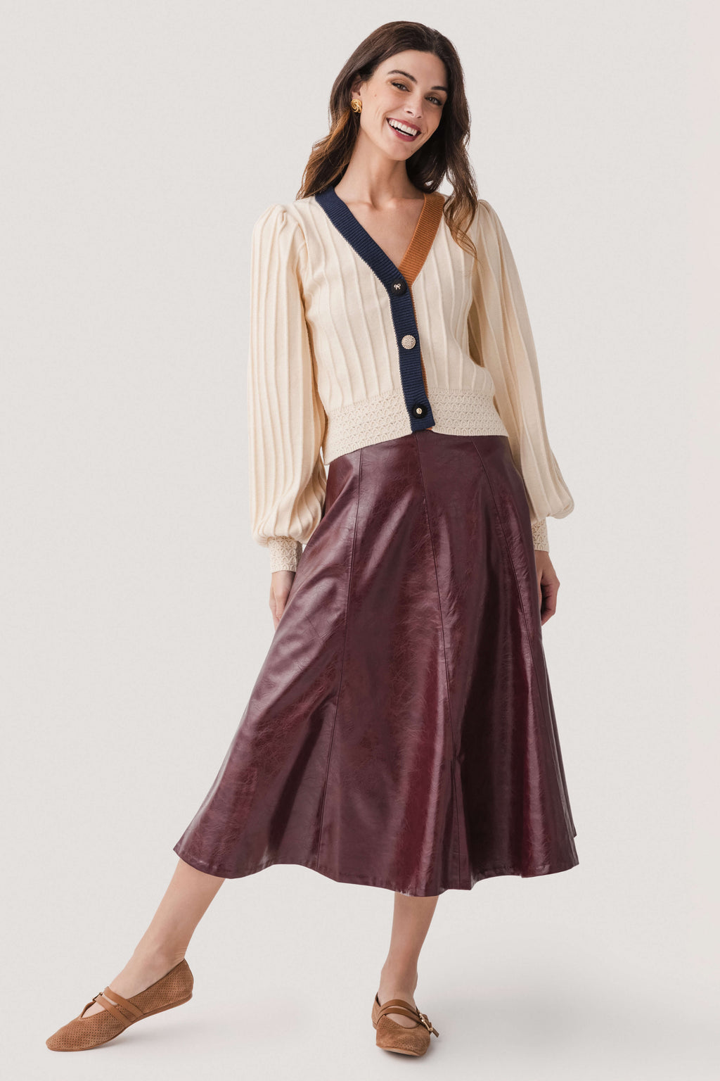 Lucy Paris Oleksa Pleated Skirt