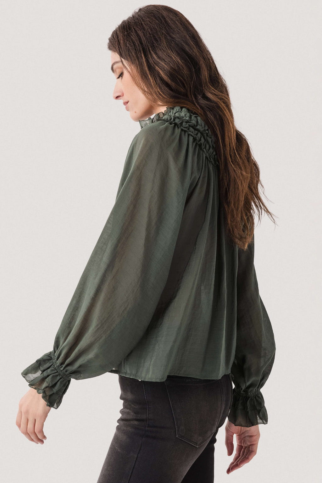 THML Ruffle Detail L/S Top