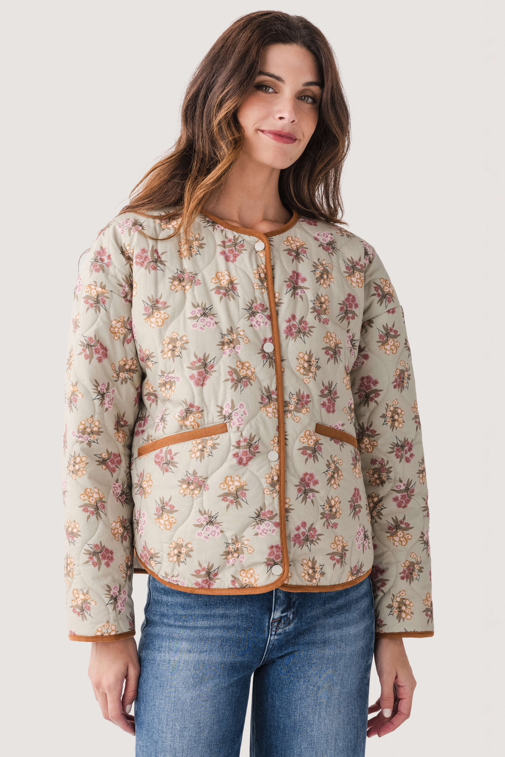 THML Floral Quilted Jacket
