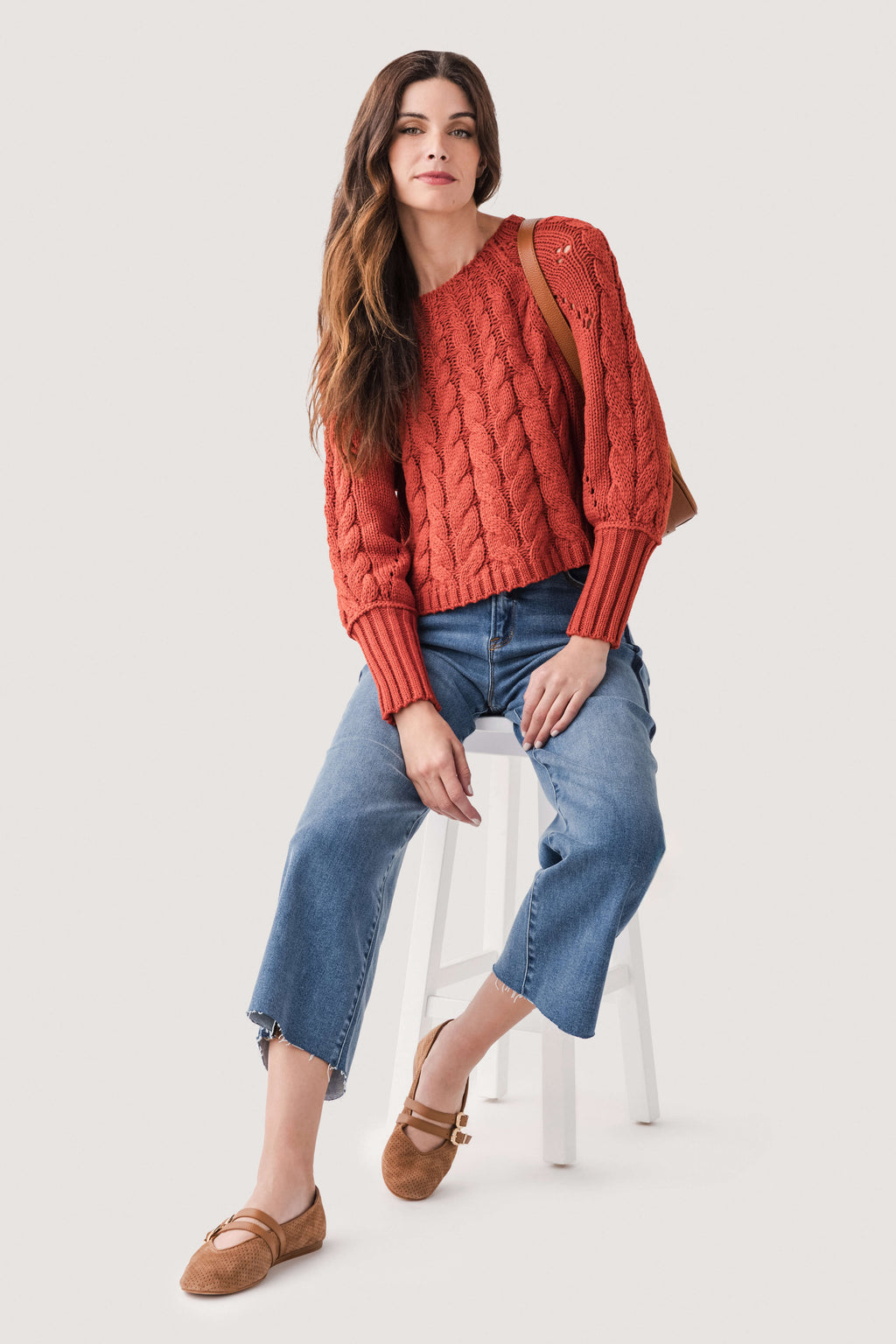 Six Fifty Alexa Cableknit Sweater