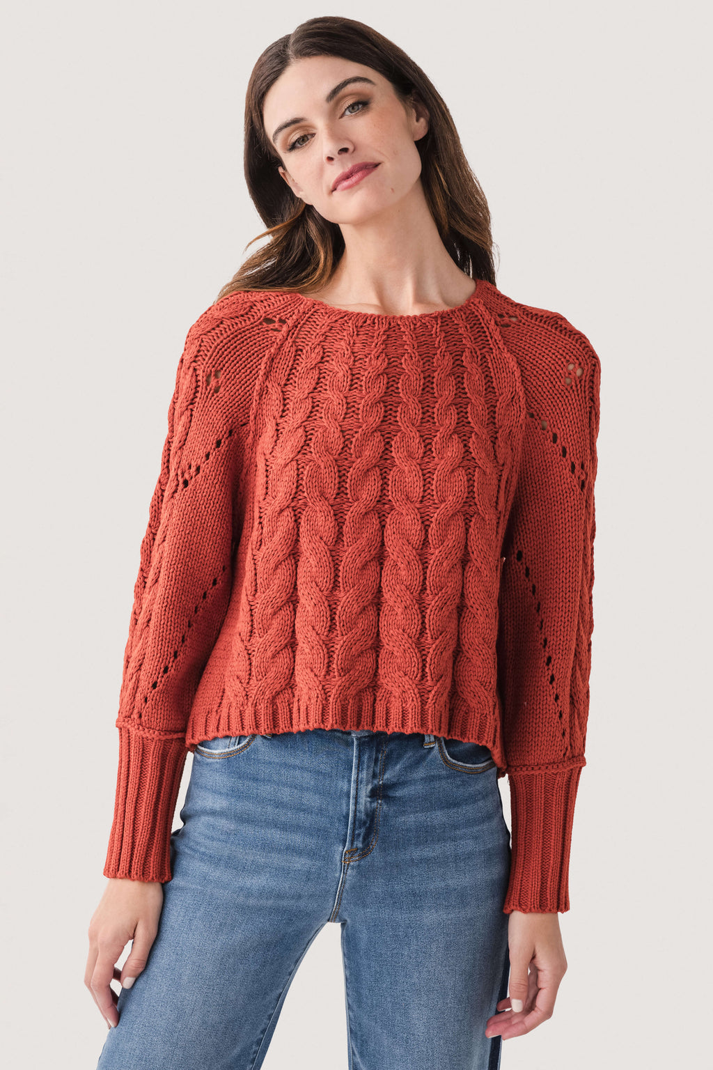 Six Fifty Alexa Cableknit Sweater