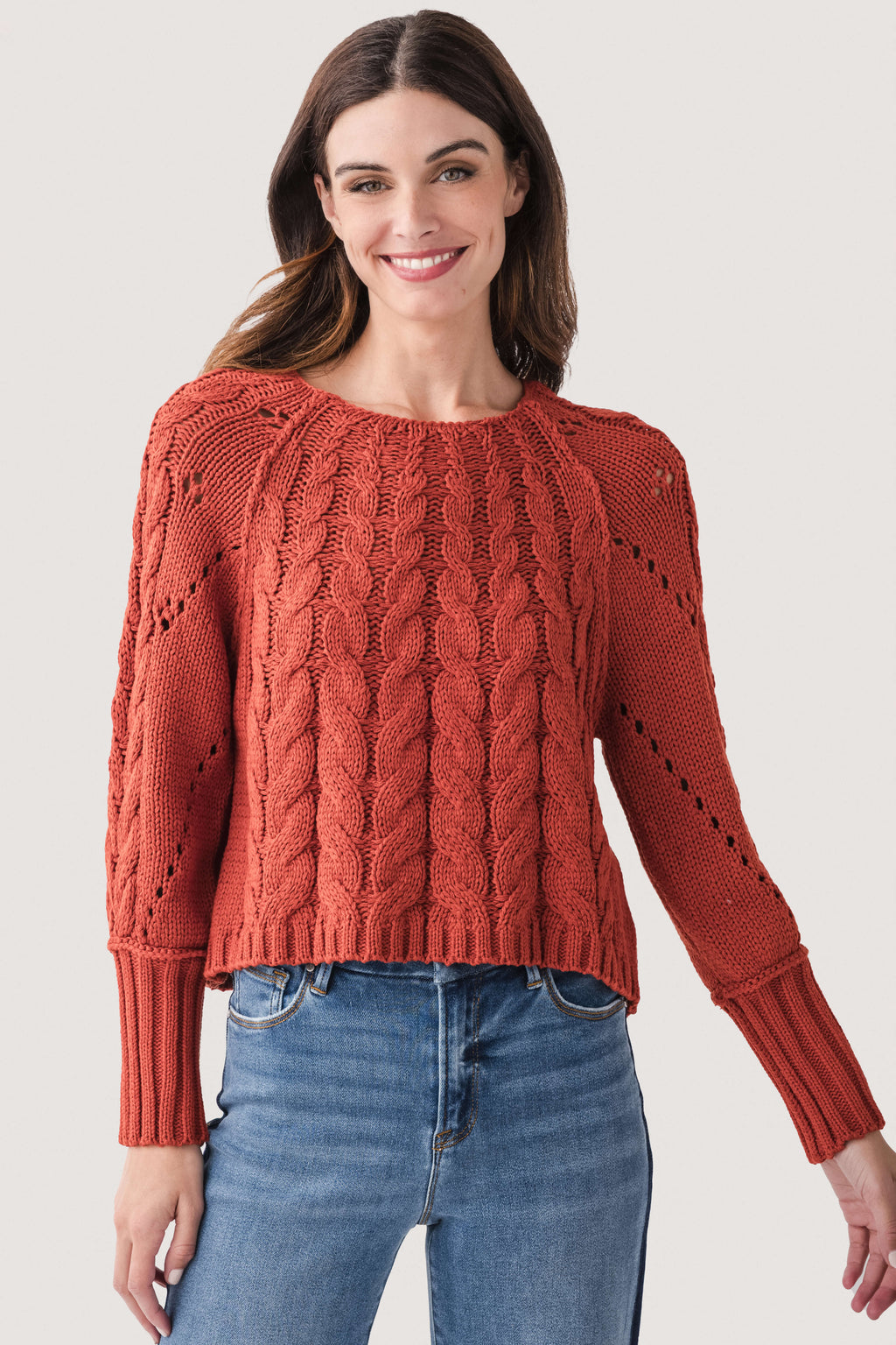 Six Fifty Alexa Cableknit Sweater