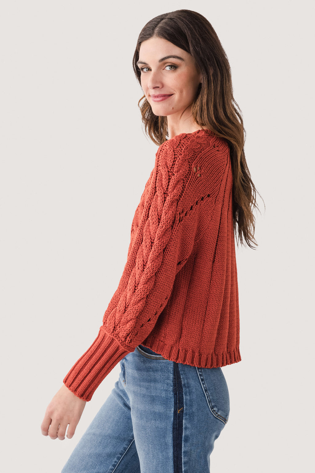 Six Fifty Alexa Cableknit Sweater