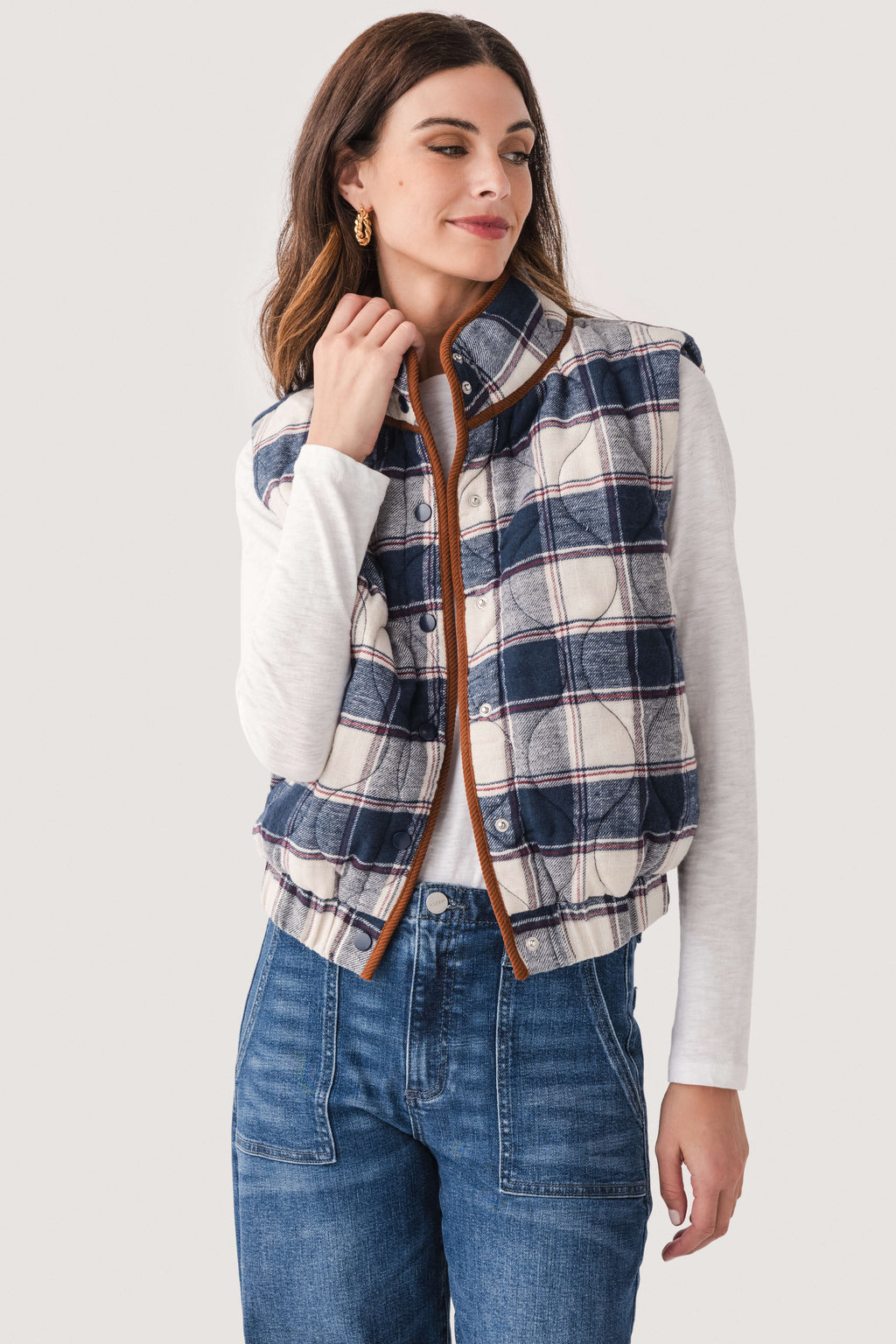 THML Plaid Vest
