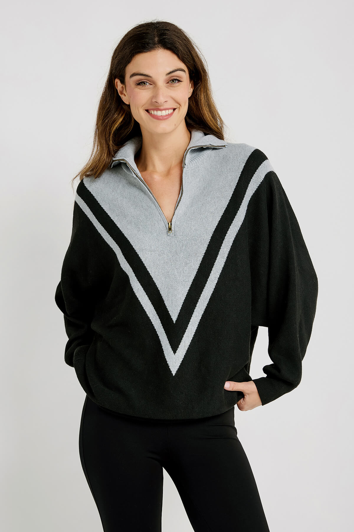 Elan 1/4 Zip Collar Sweater