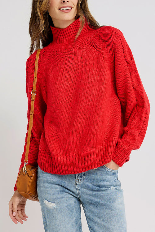 RD Style Nhyira Long Sleeve Mock Neck Pullover