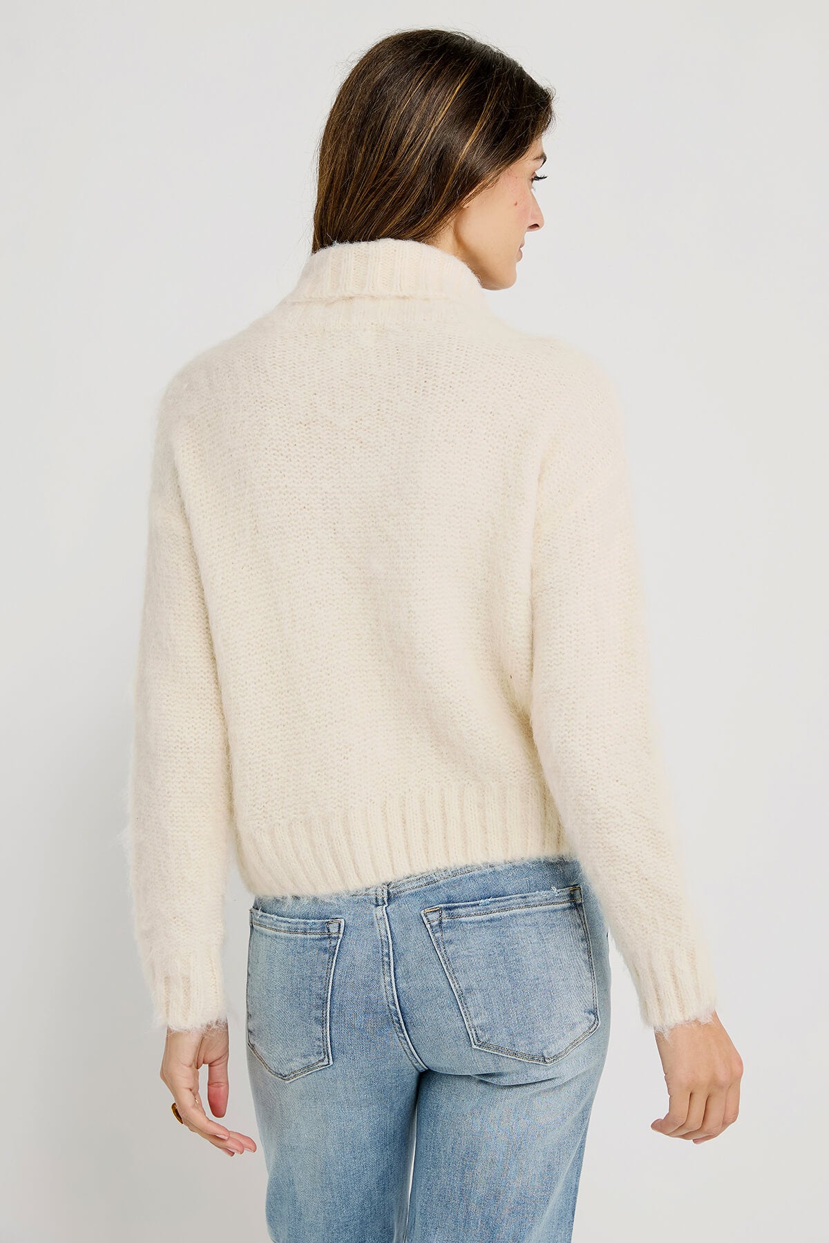 Molly Bracken Cable Turtleneck Sweater