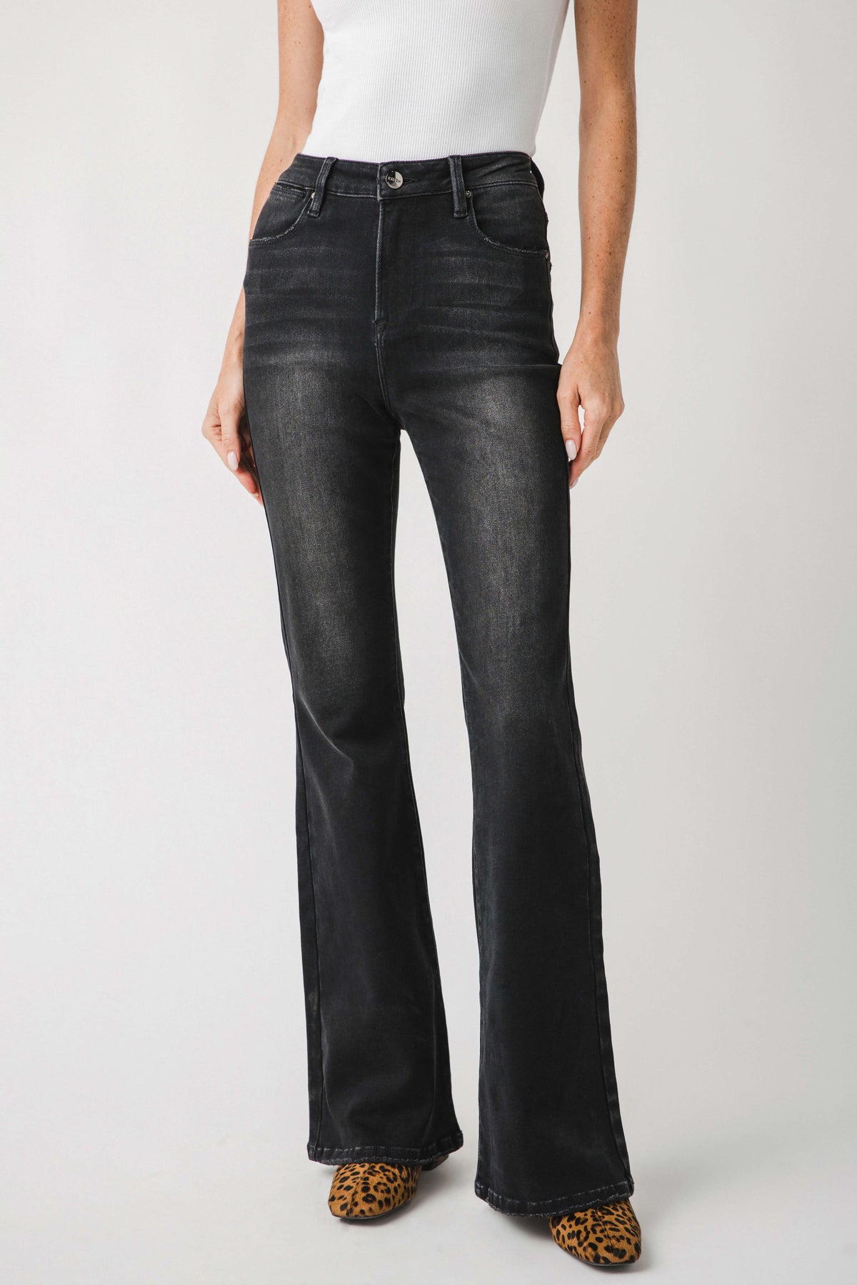 Risen Harper High Rise Boot Cut Jeans