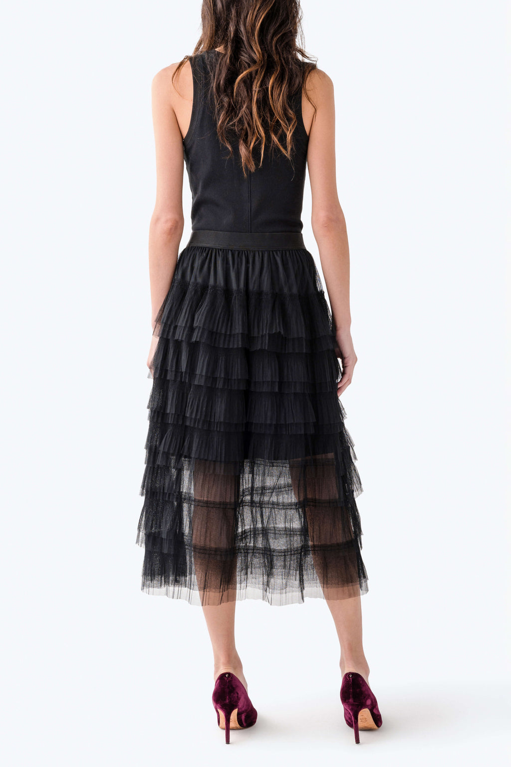 Dress Forum Ruffle Tiered Maxi Skirt