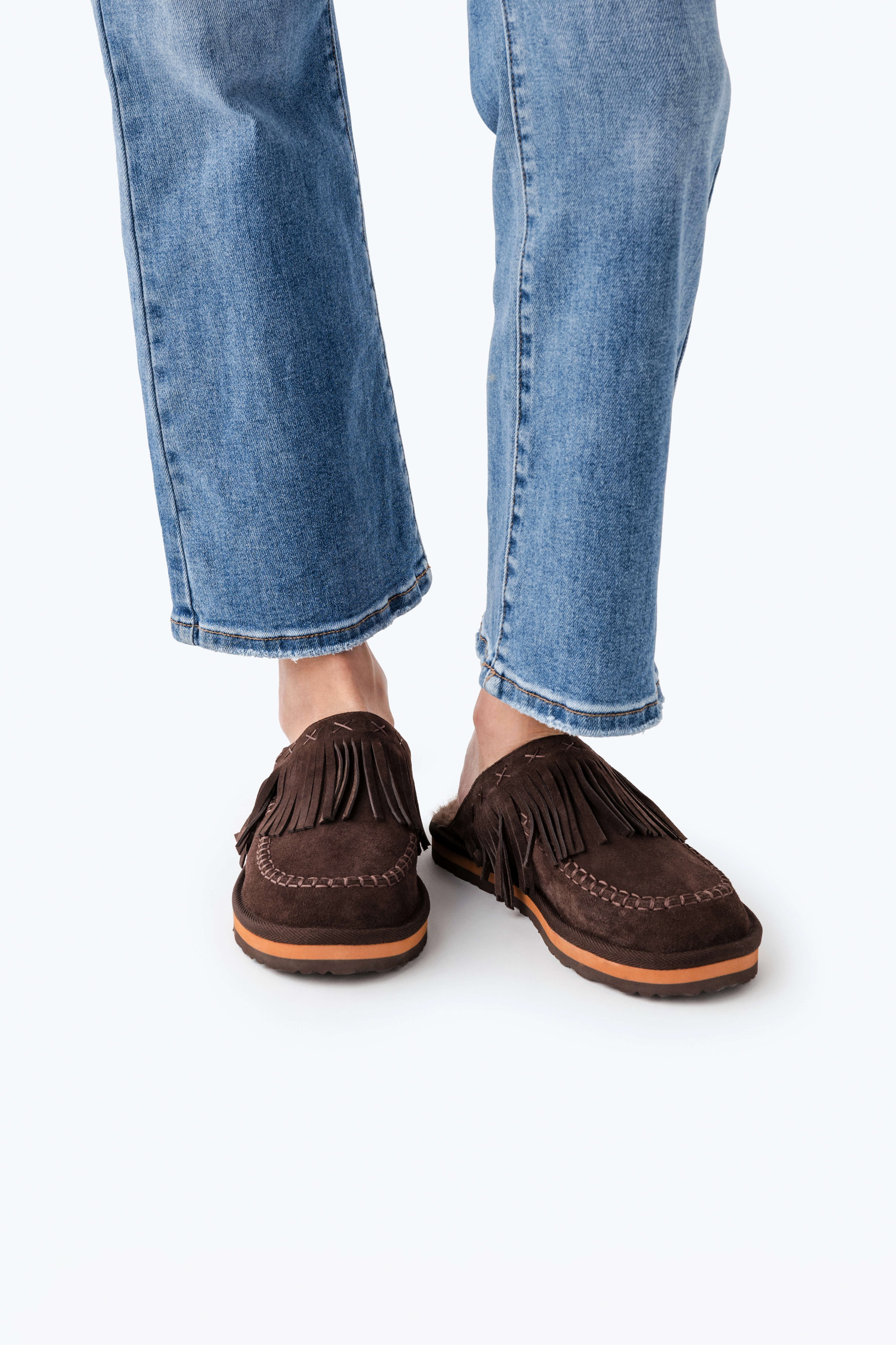 Free People Fallon Fringe Mule