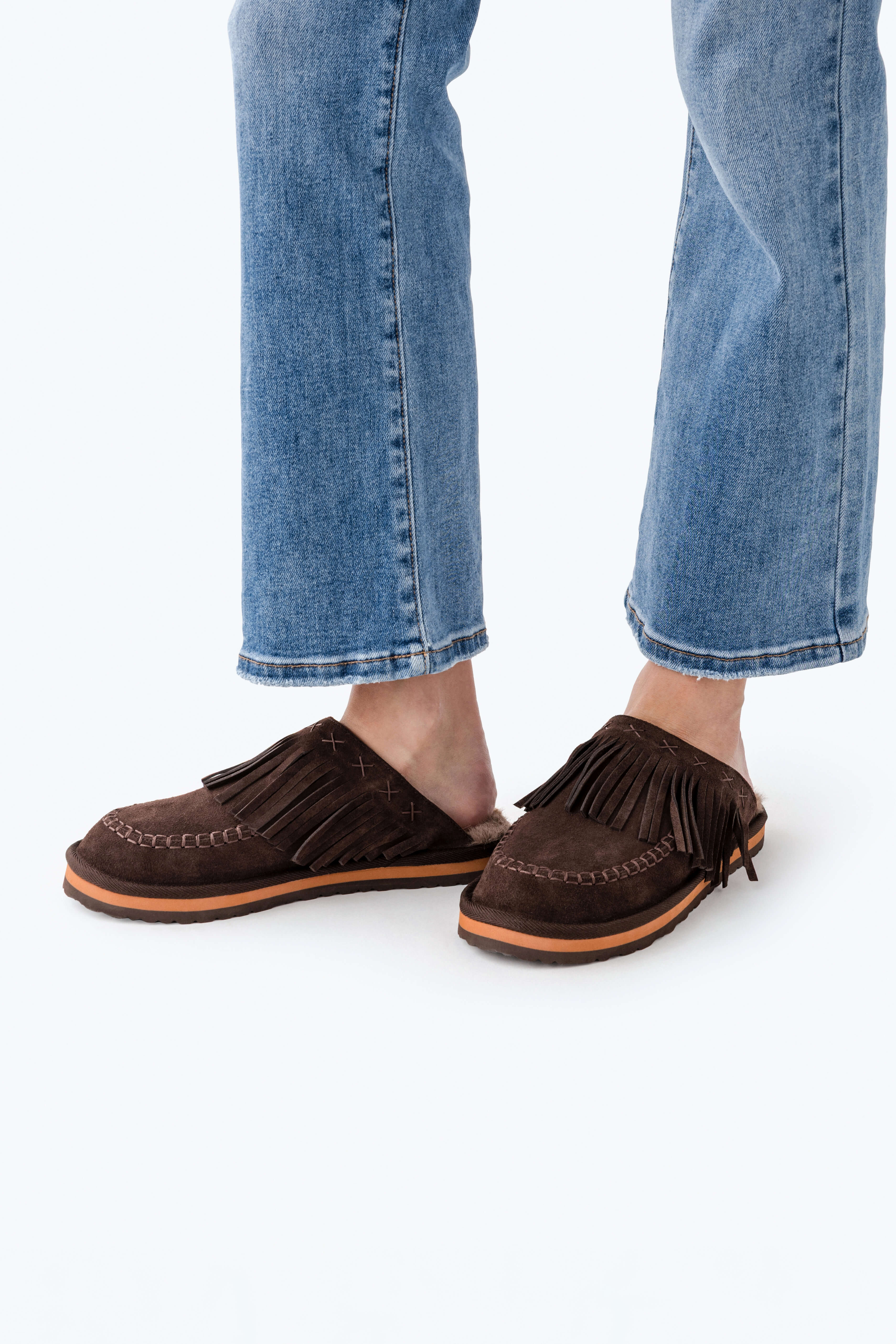 Free People Fallon Fringe Mule