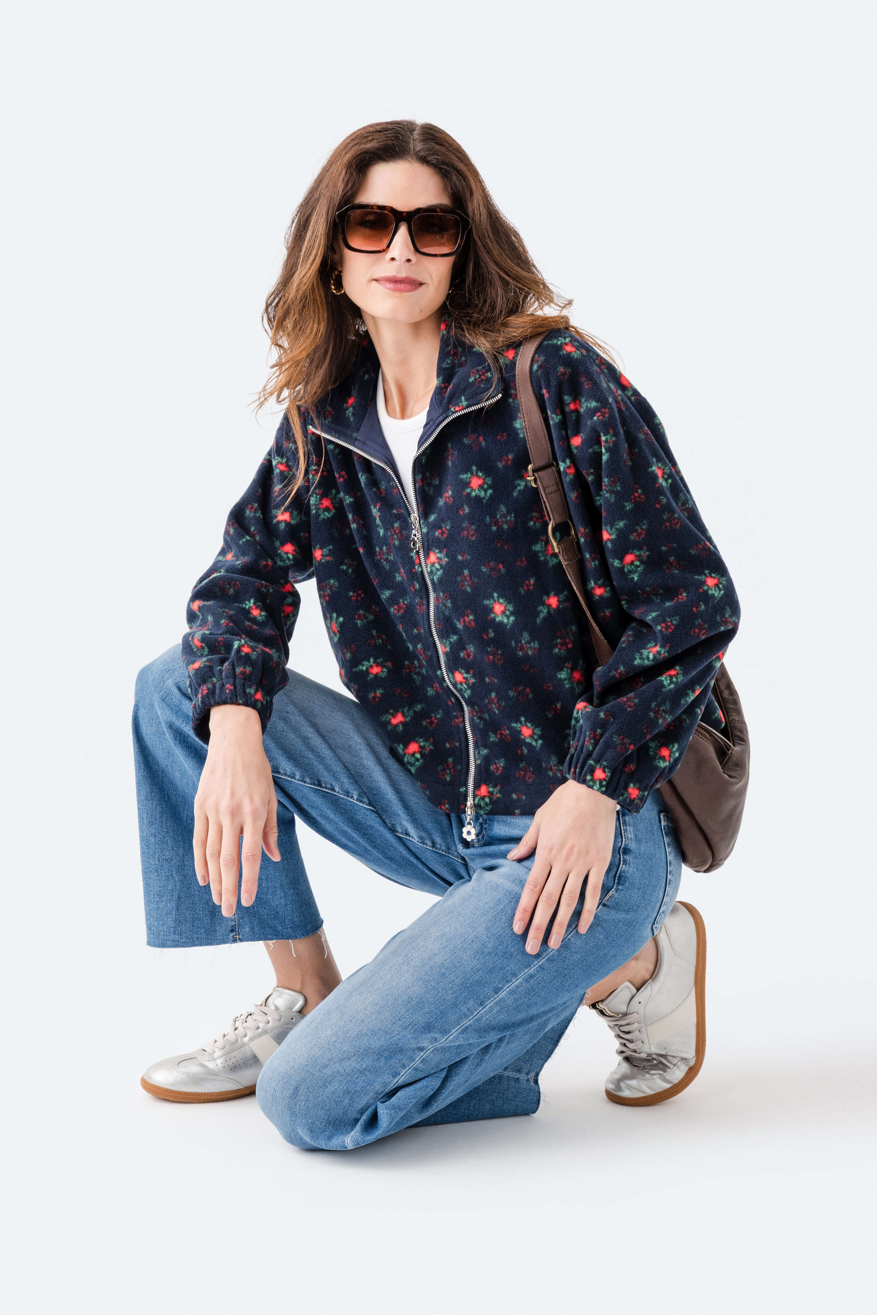Things Between Floral Zip Up Jacket