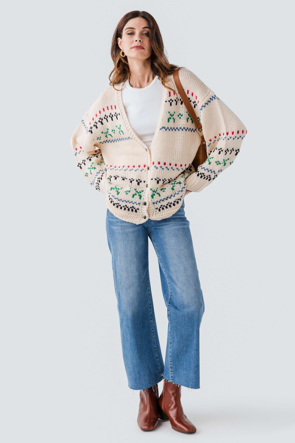 By Together Fair Isle Cardigan Sweater