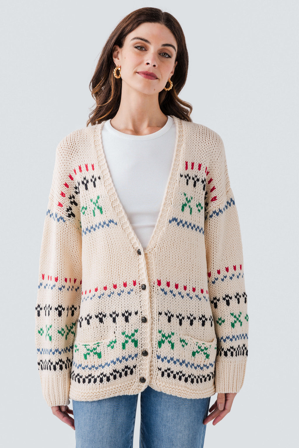 By Together Fair Isle Cardigan Sweater