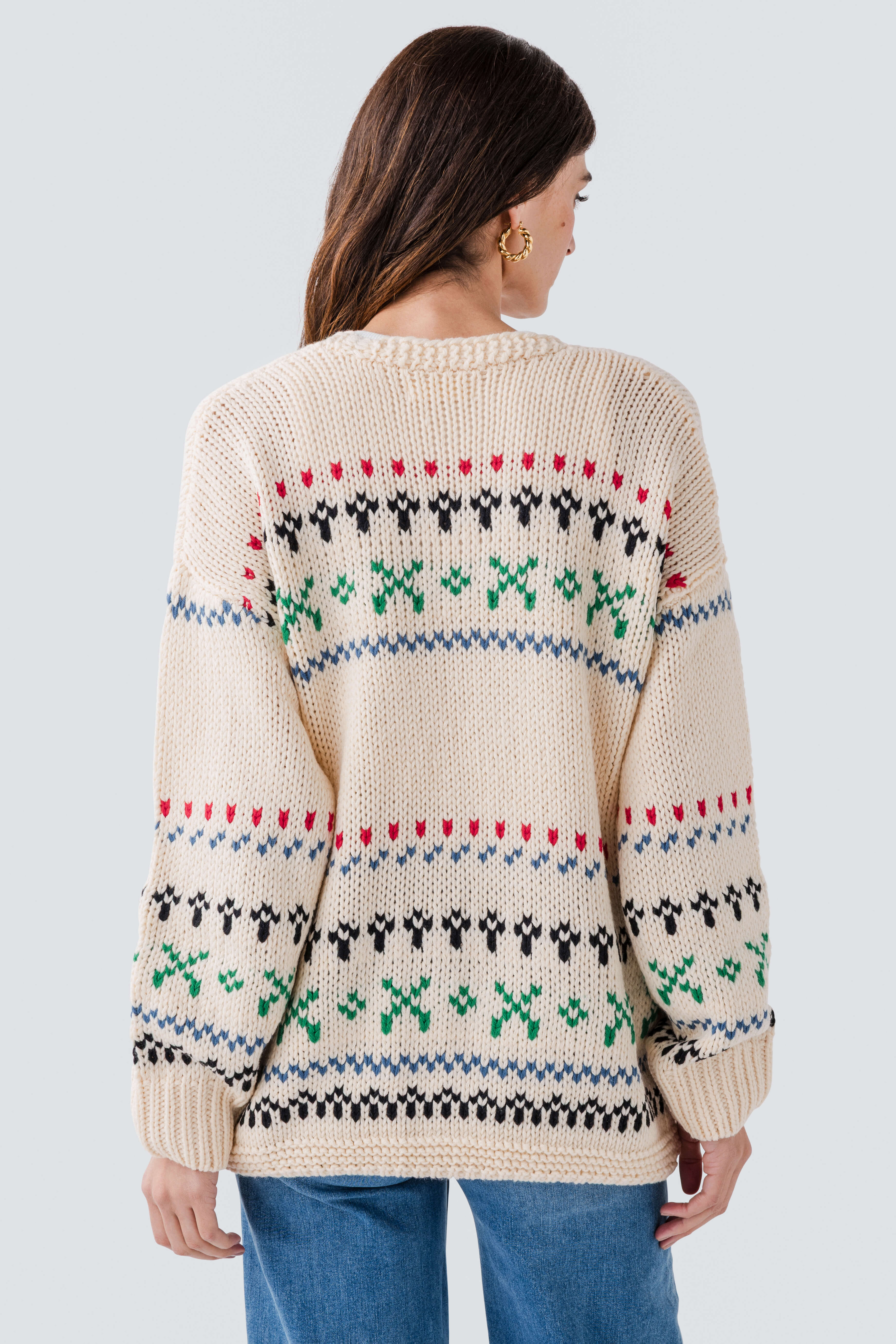 By Together Fair Isle Cardigan Sweater