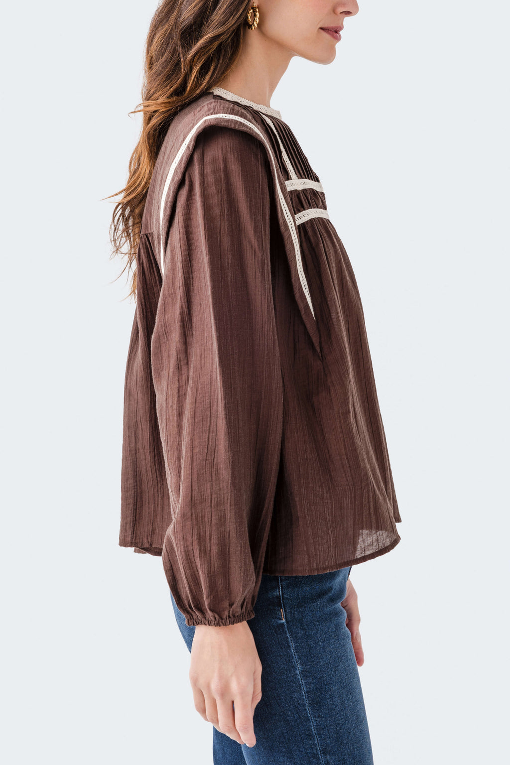 Seraphine Row Lace Detail Top