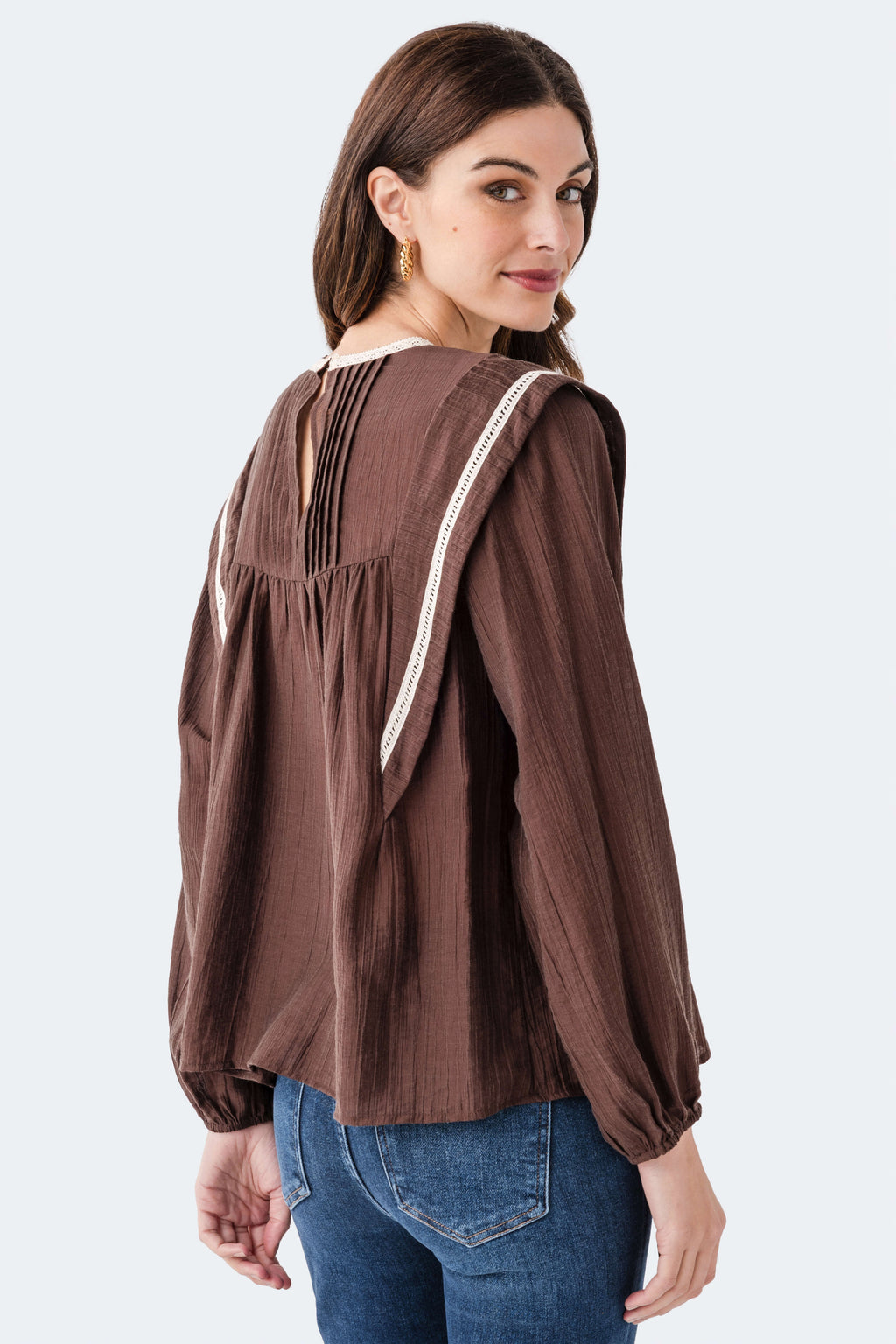 Seraphine Row Lace Detail Top