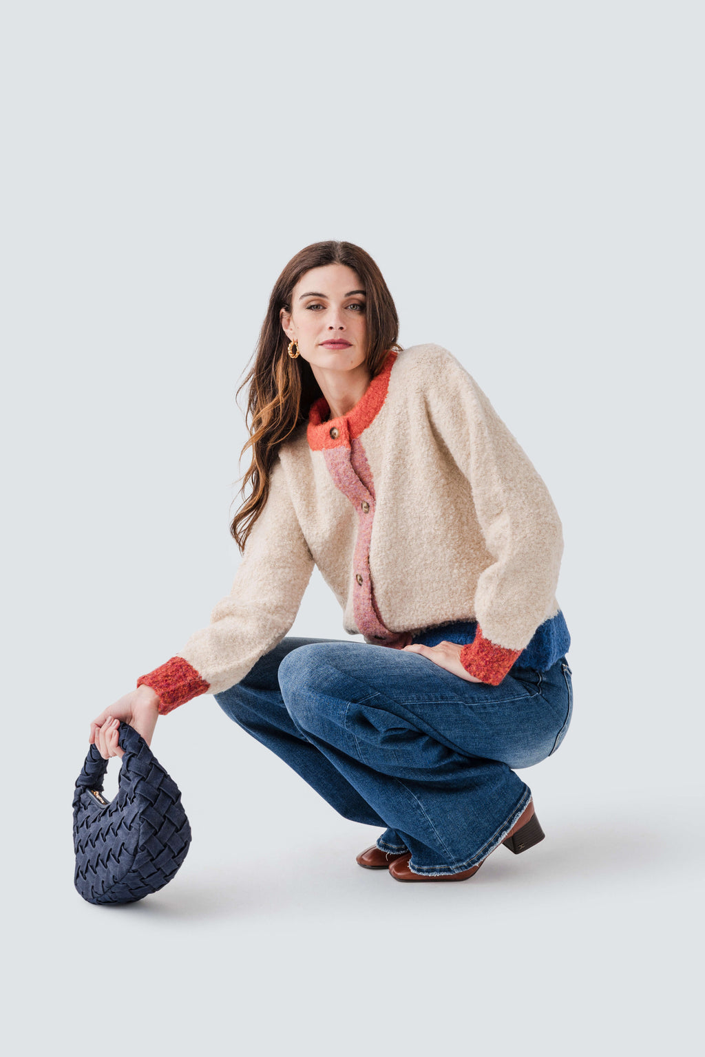 FRNCH Cyclamen Cardigan