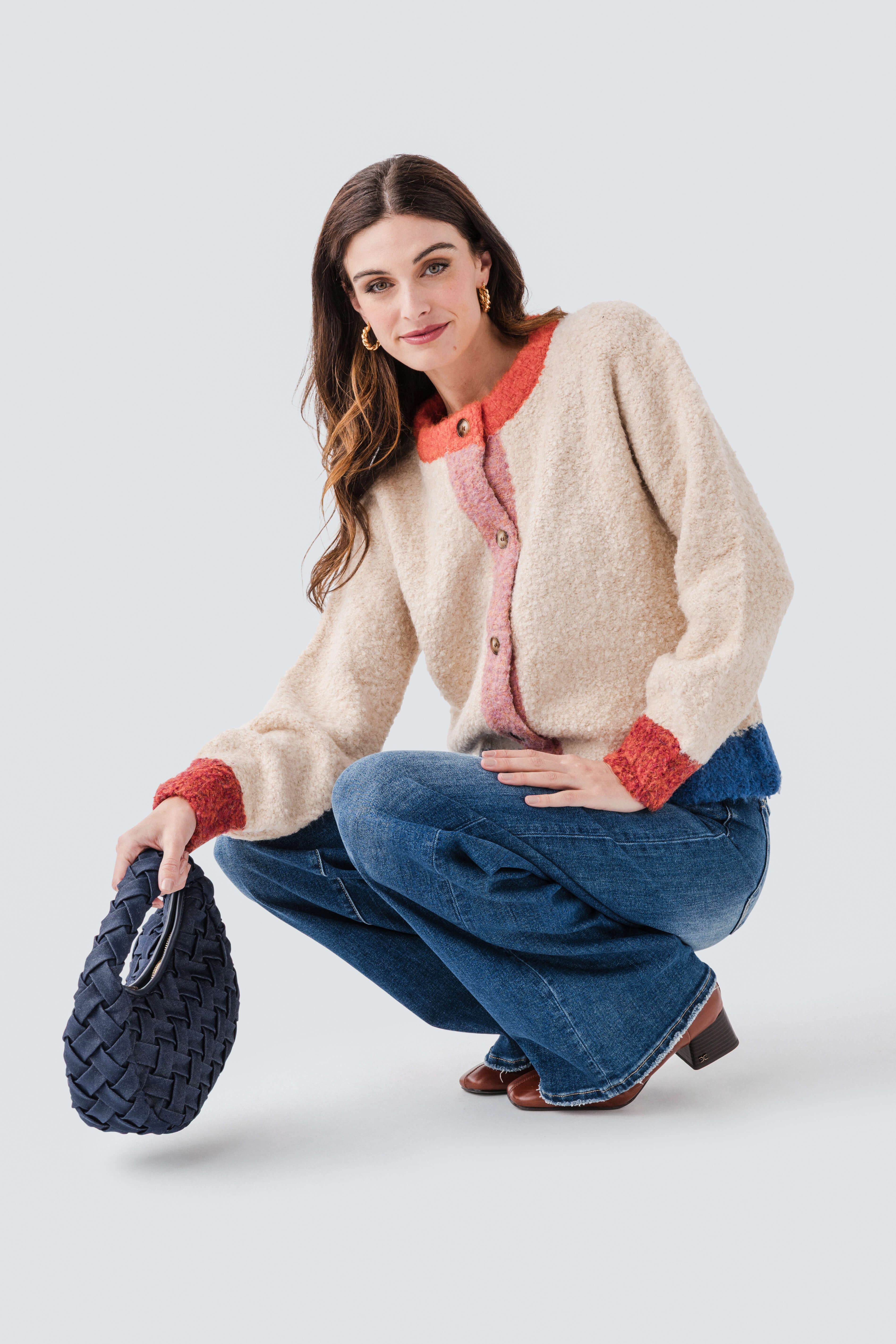 FRNCH Cyclamen Cardigan