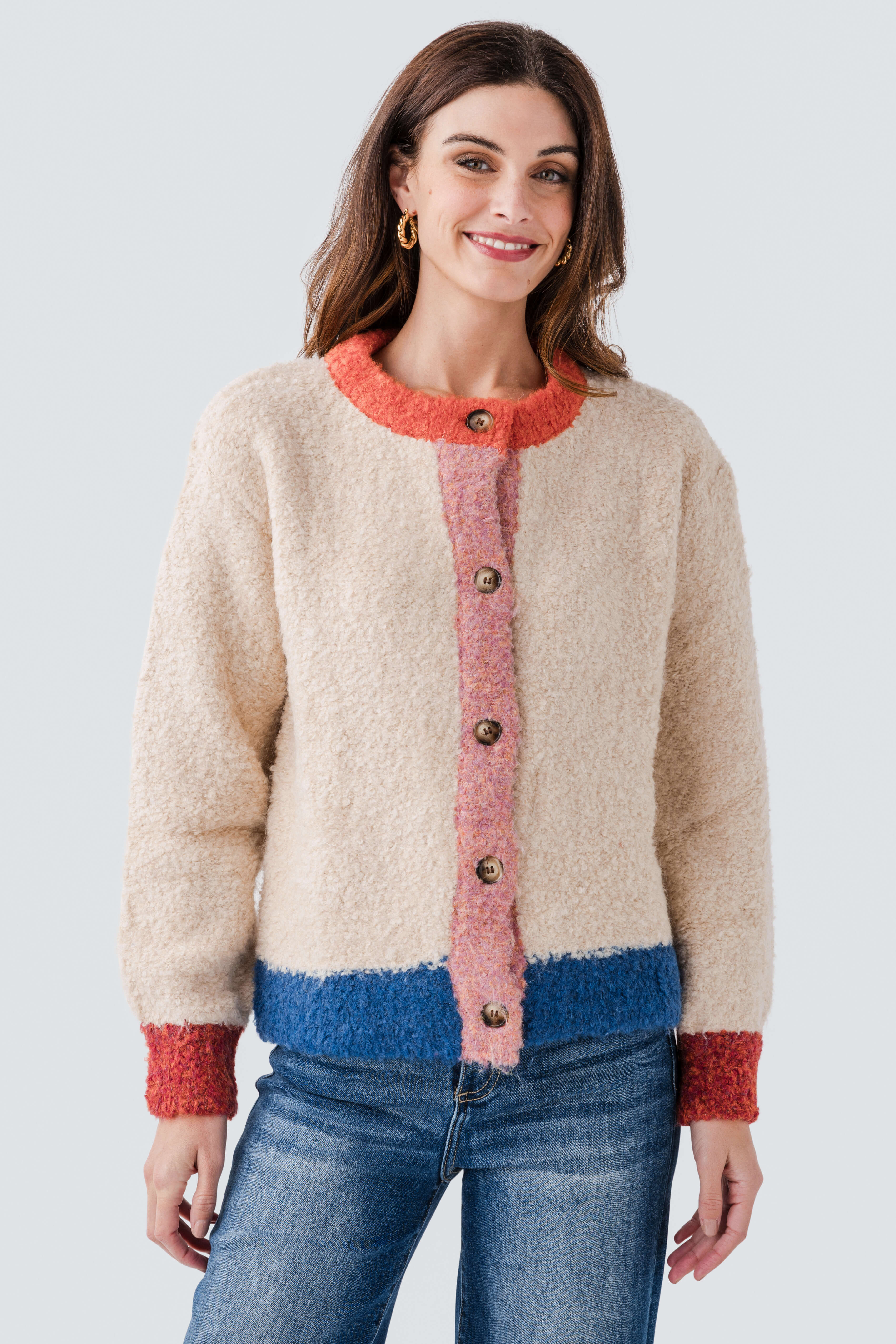 FRNCH Cyclamen Cardigan