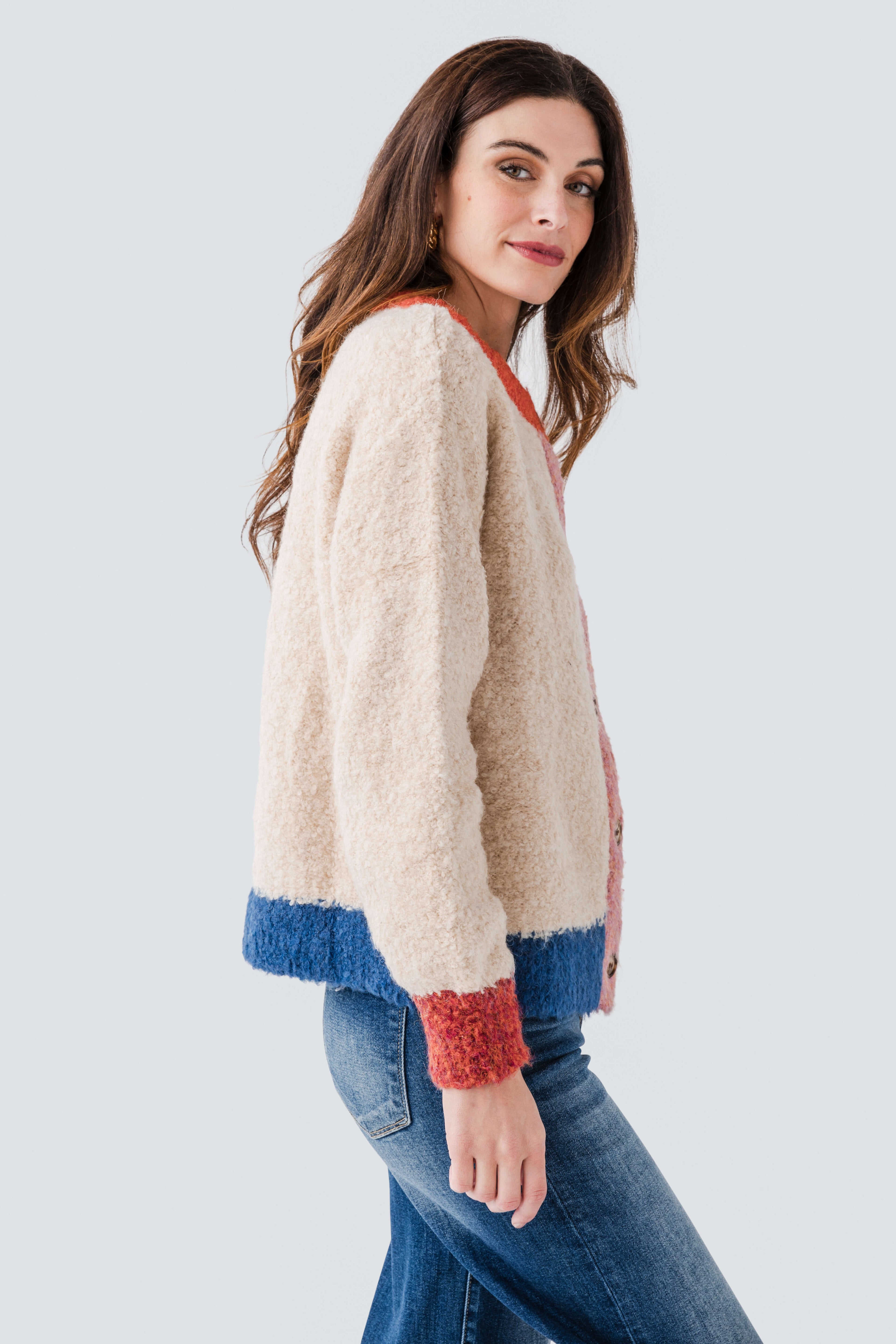 FRNCH Cyclamen Cardigan
