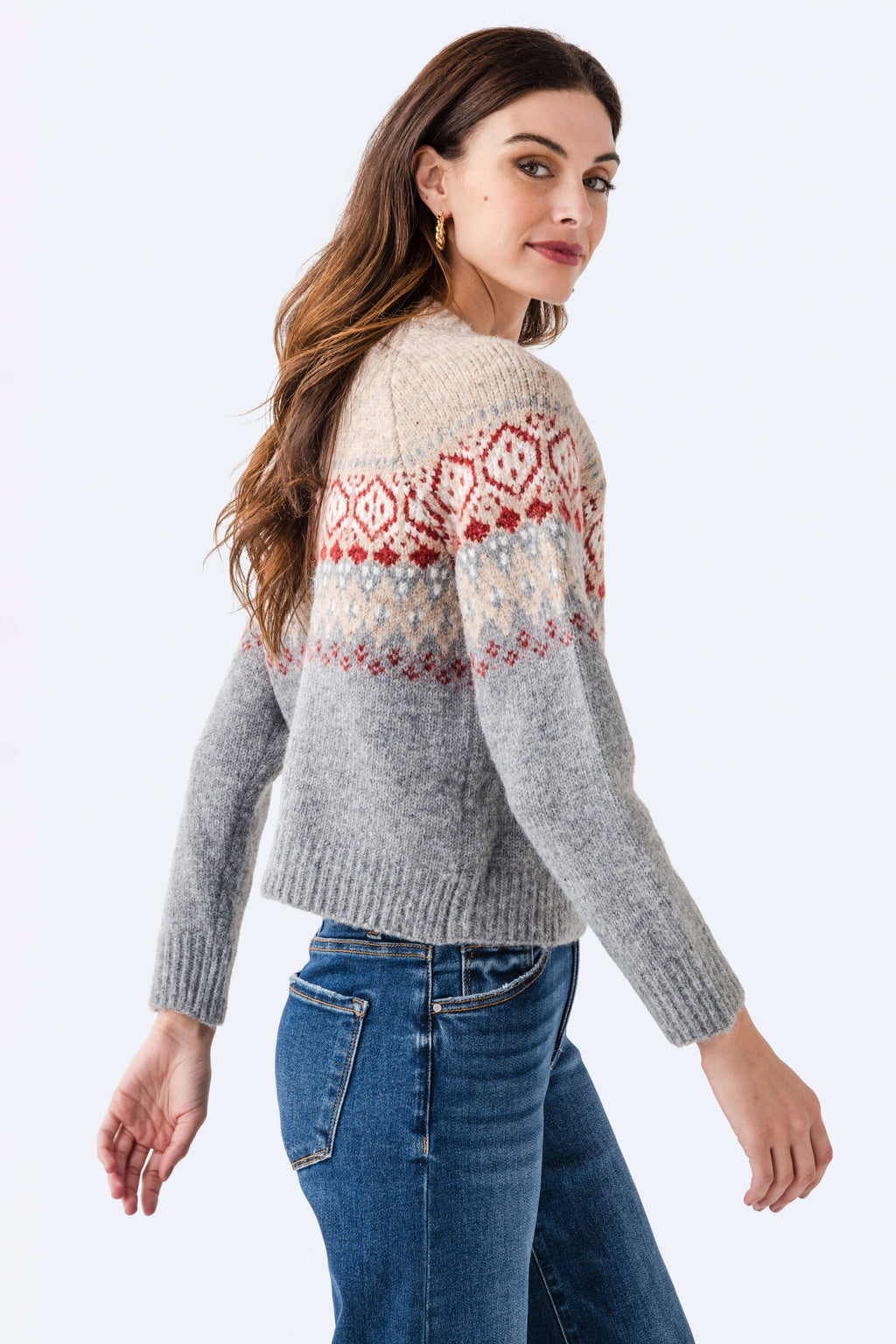 RD Style Themis Long Sleeve Crewneck Cardigan