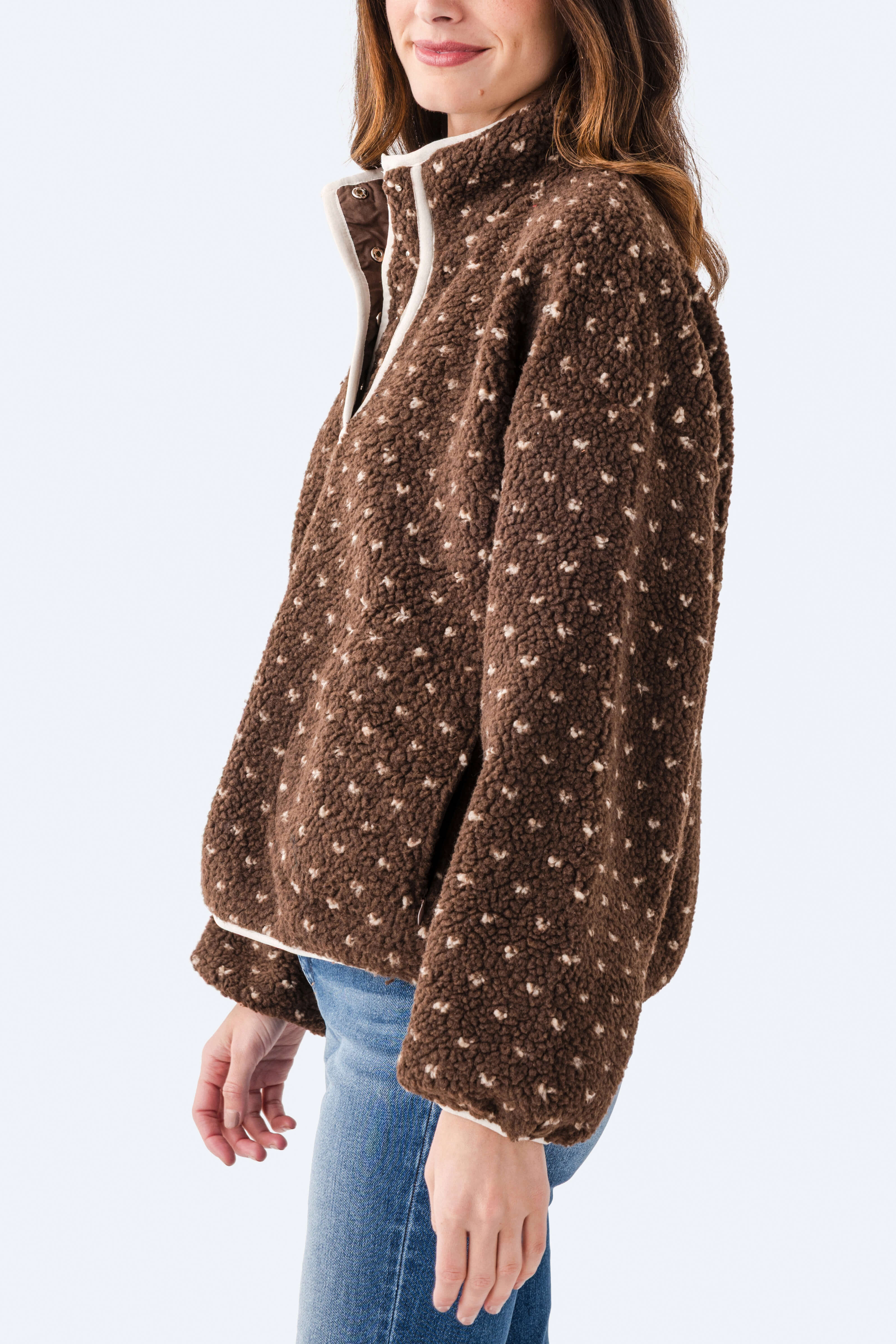 Wishlist Heart Sherpa Fleece Pullover