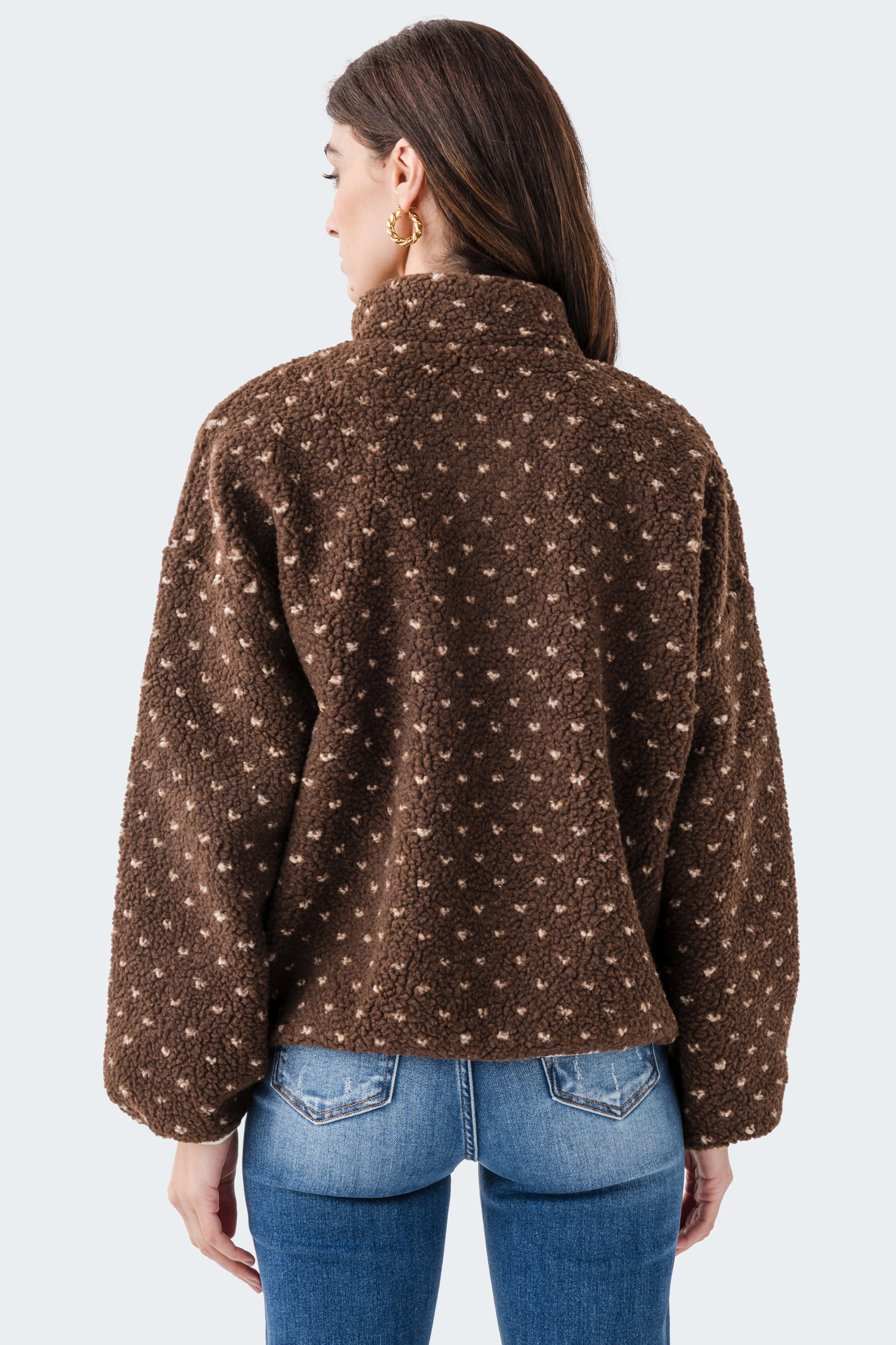 Wishlist Heart Sherpa Fleece Pullover