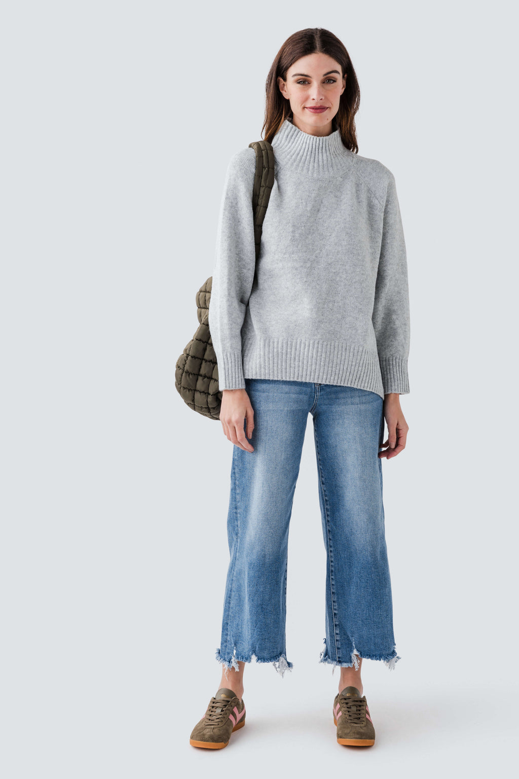RD Style Anthousa Mockneck Pullover Sweater