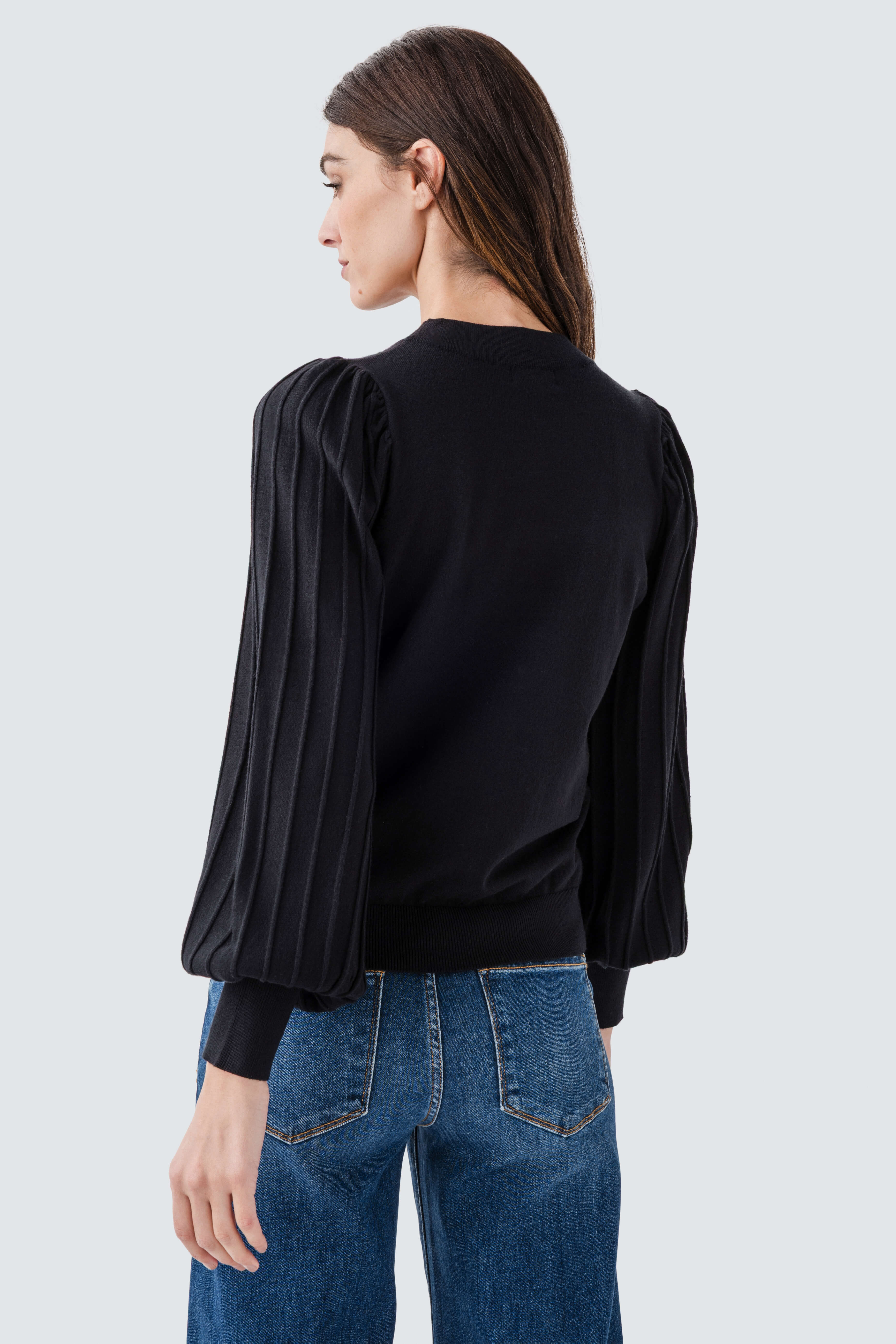 &Merci Classic Stripe Texture Pullover