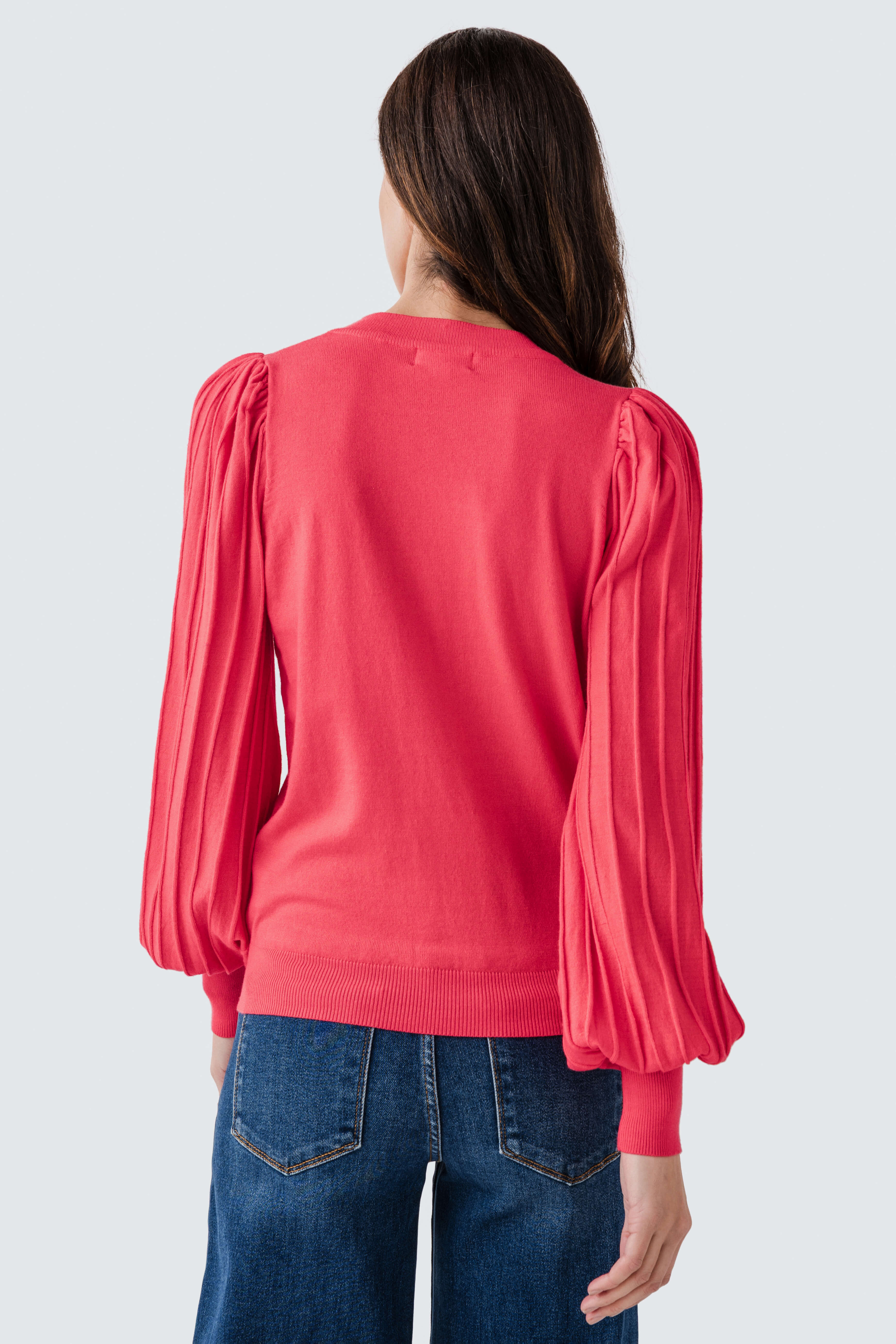 &Merci Classic Stripe Texture Pullover