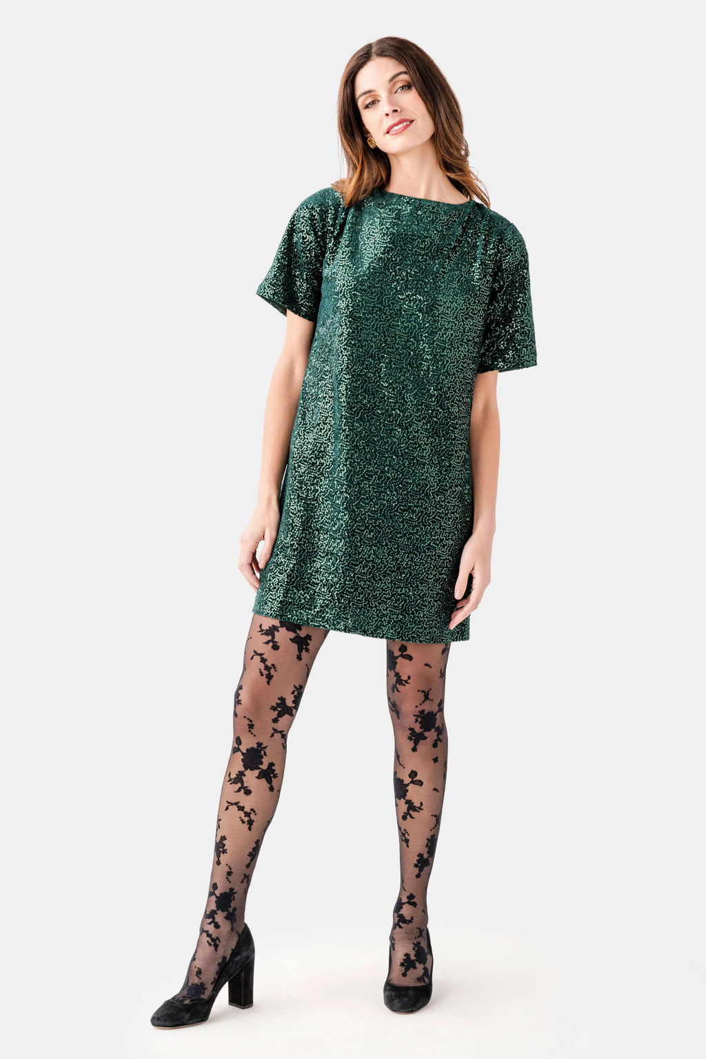 Wishlist Sequin Open Back Mini Dress