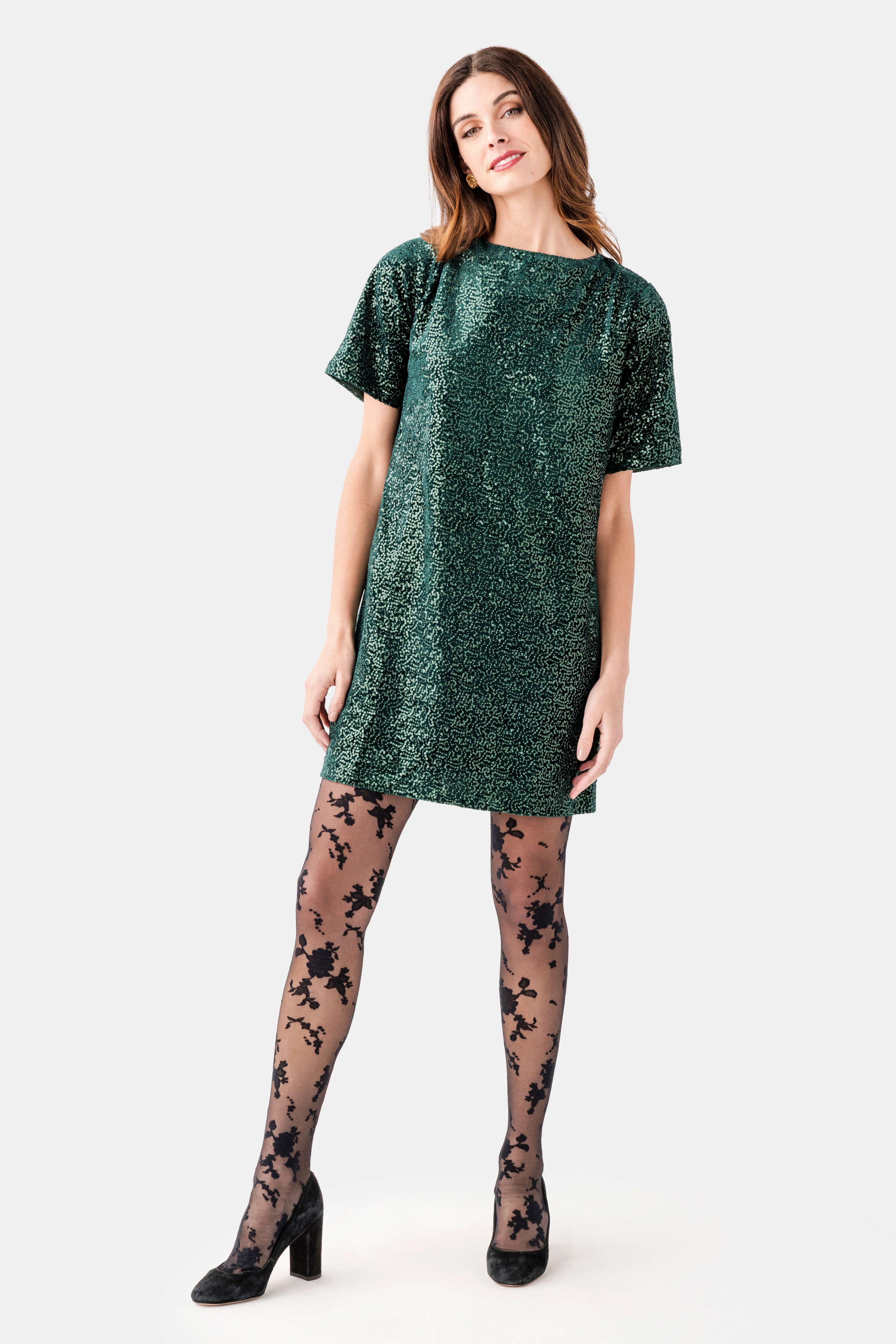 Wishlist Sequin Open Back Mini Dress