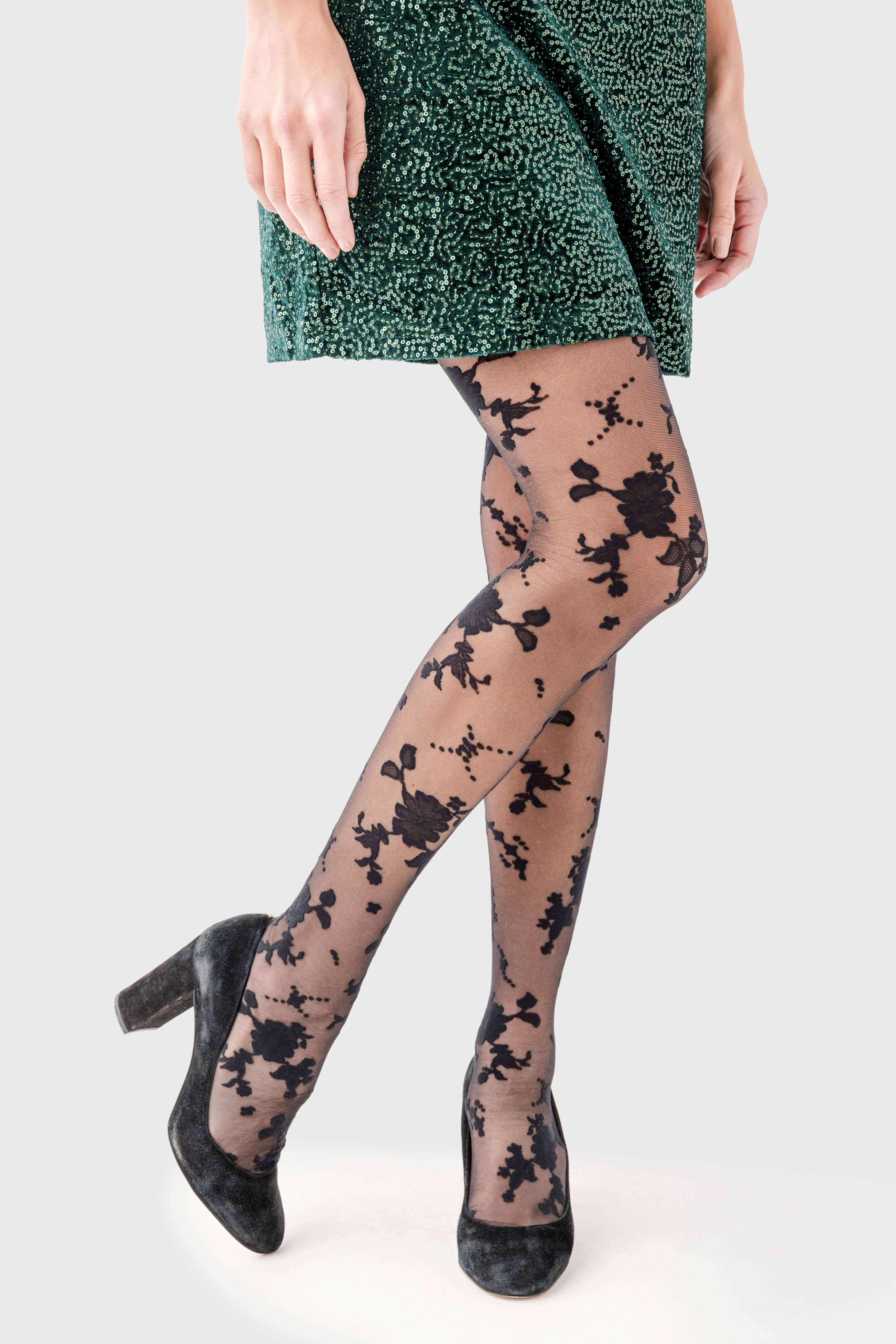 Free People Flocked Floral Tight