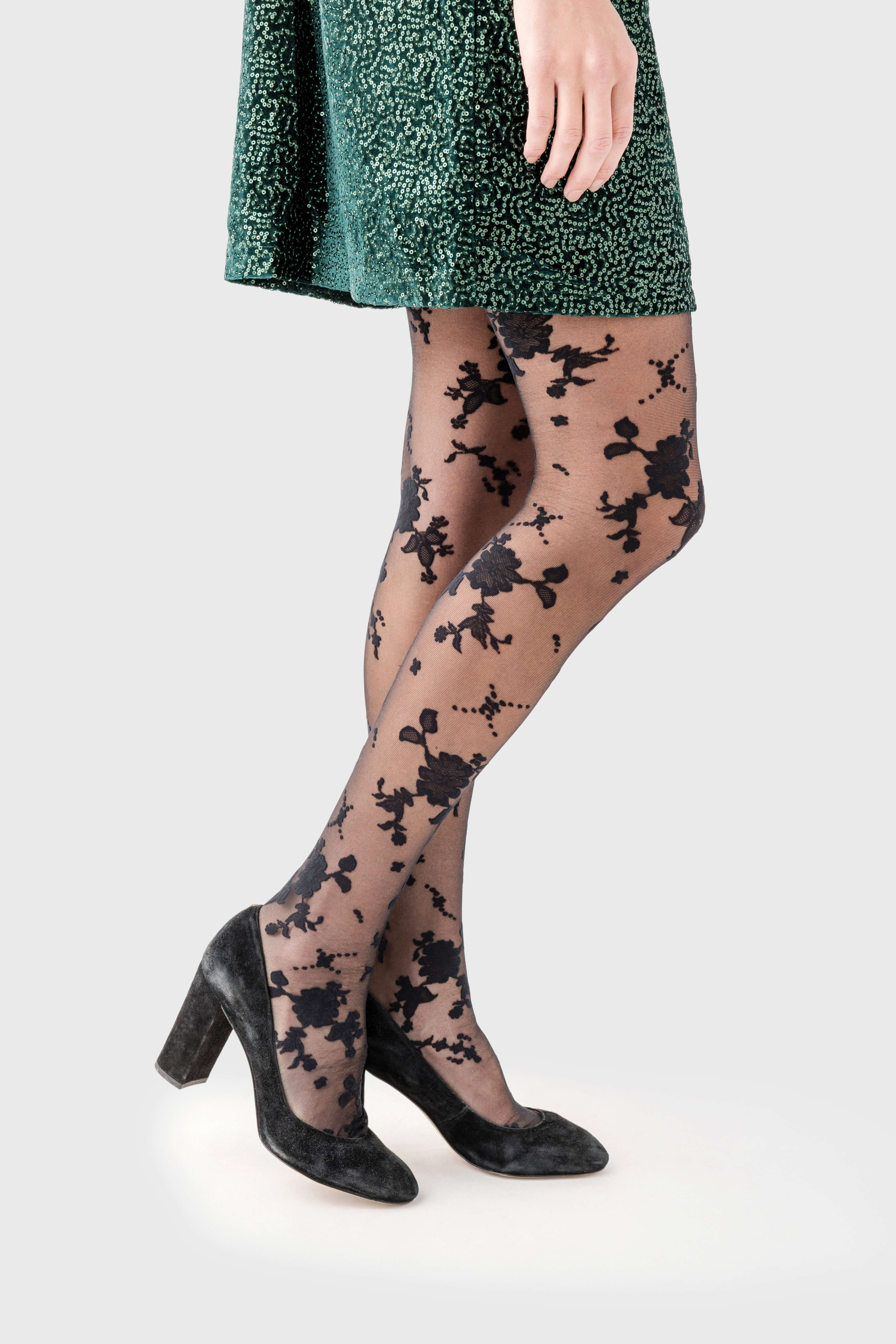 Free People Flocked Floral Tight