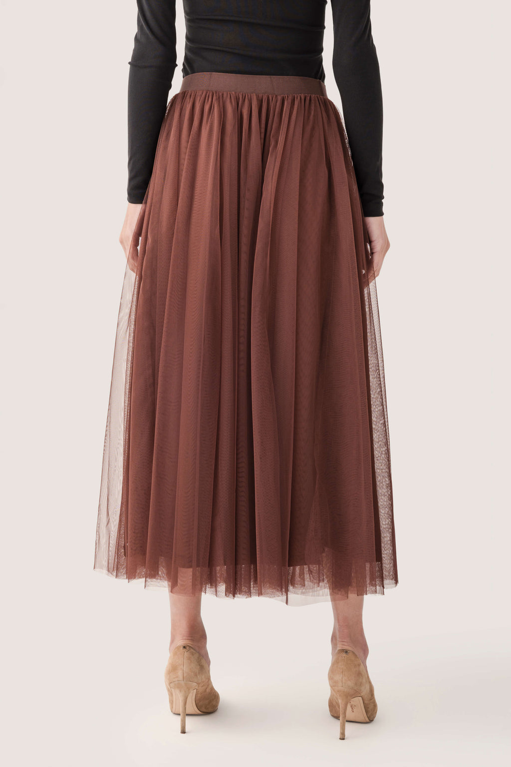 Elan Tulle Midi Skirt