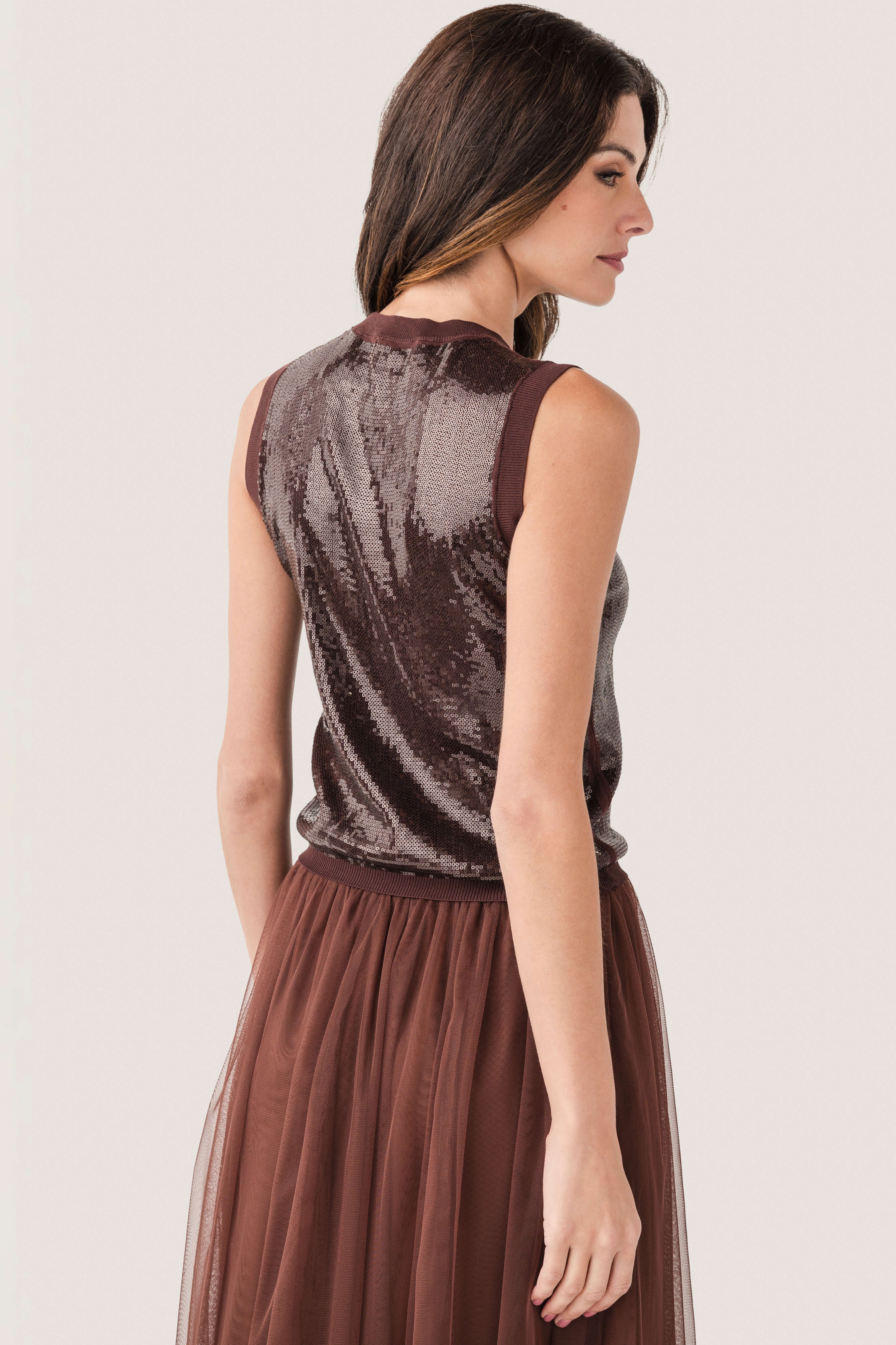 Elan Sleeveless Sequin Top