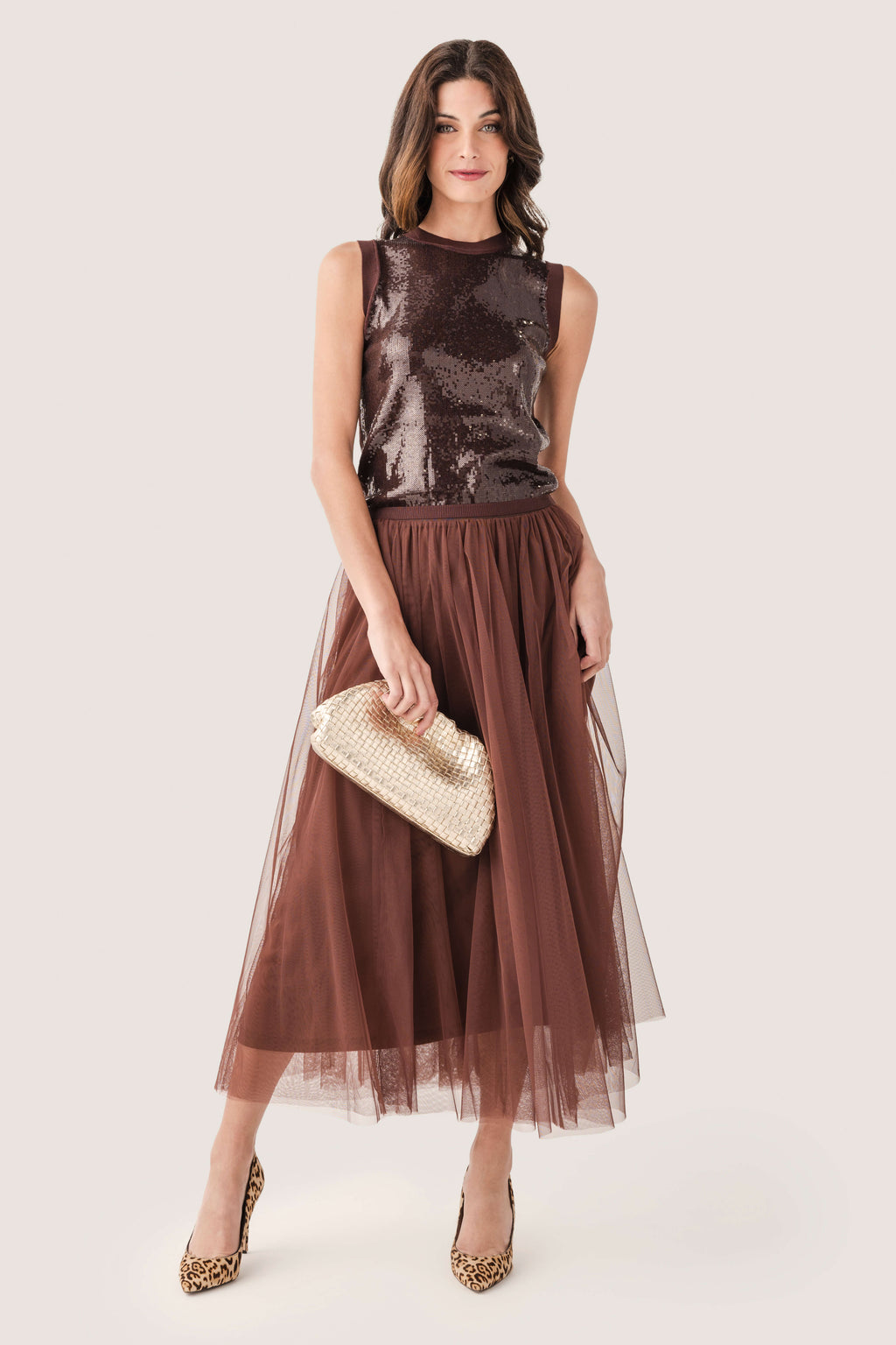 Elan Sleeveless Sequin Top