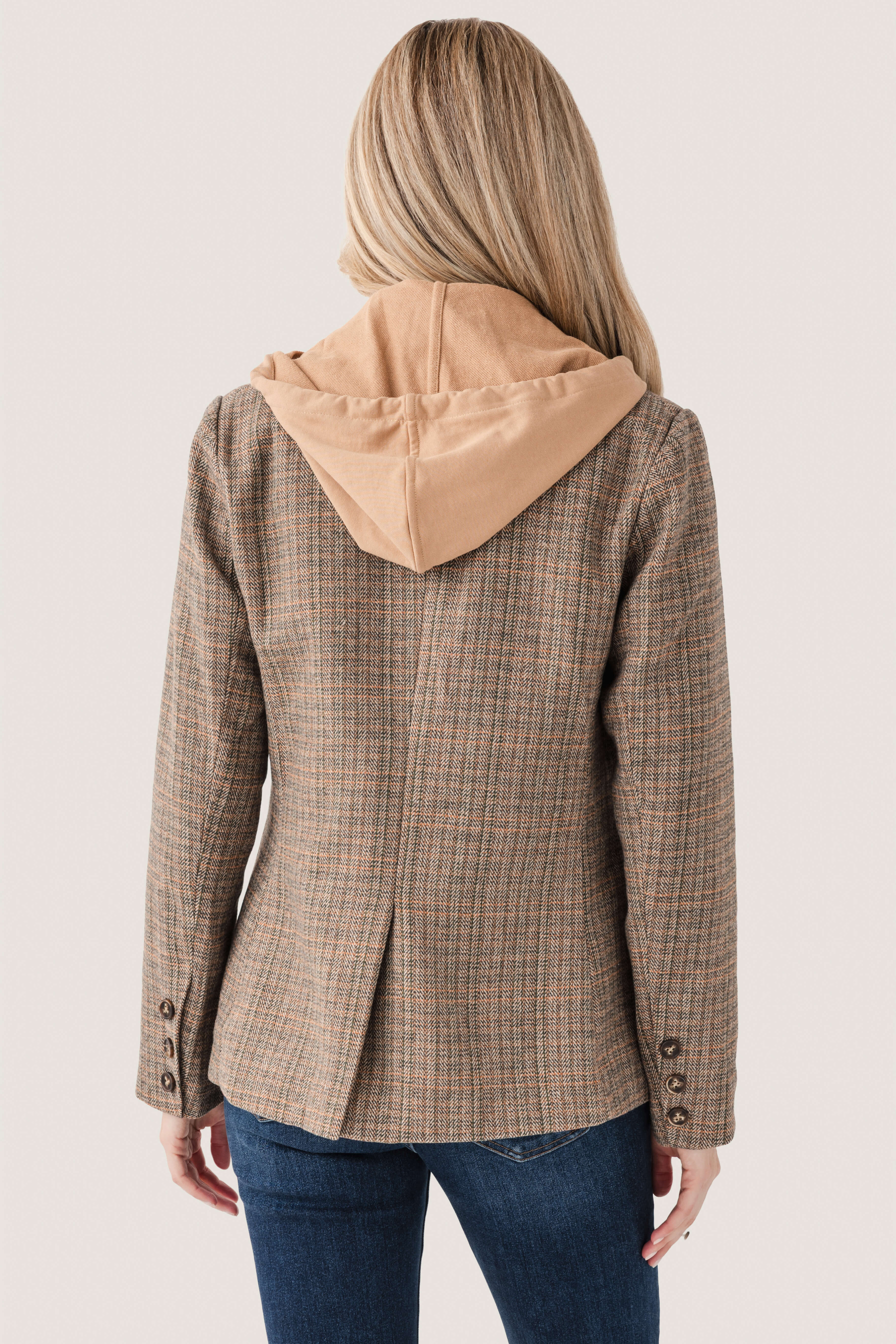 Fate Hooded Double Breasted Blazer