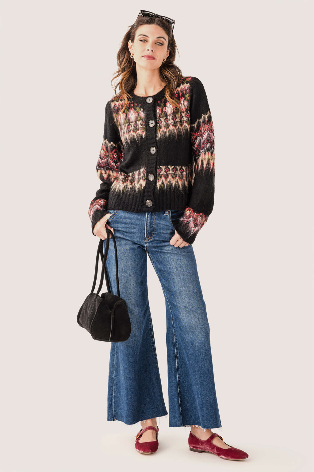 Raisonnel Icelandic Fuzzy Knit Cardigan