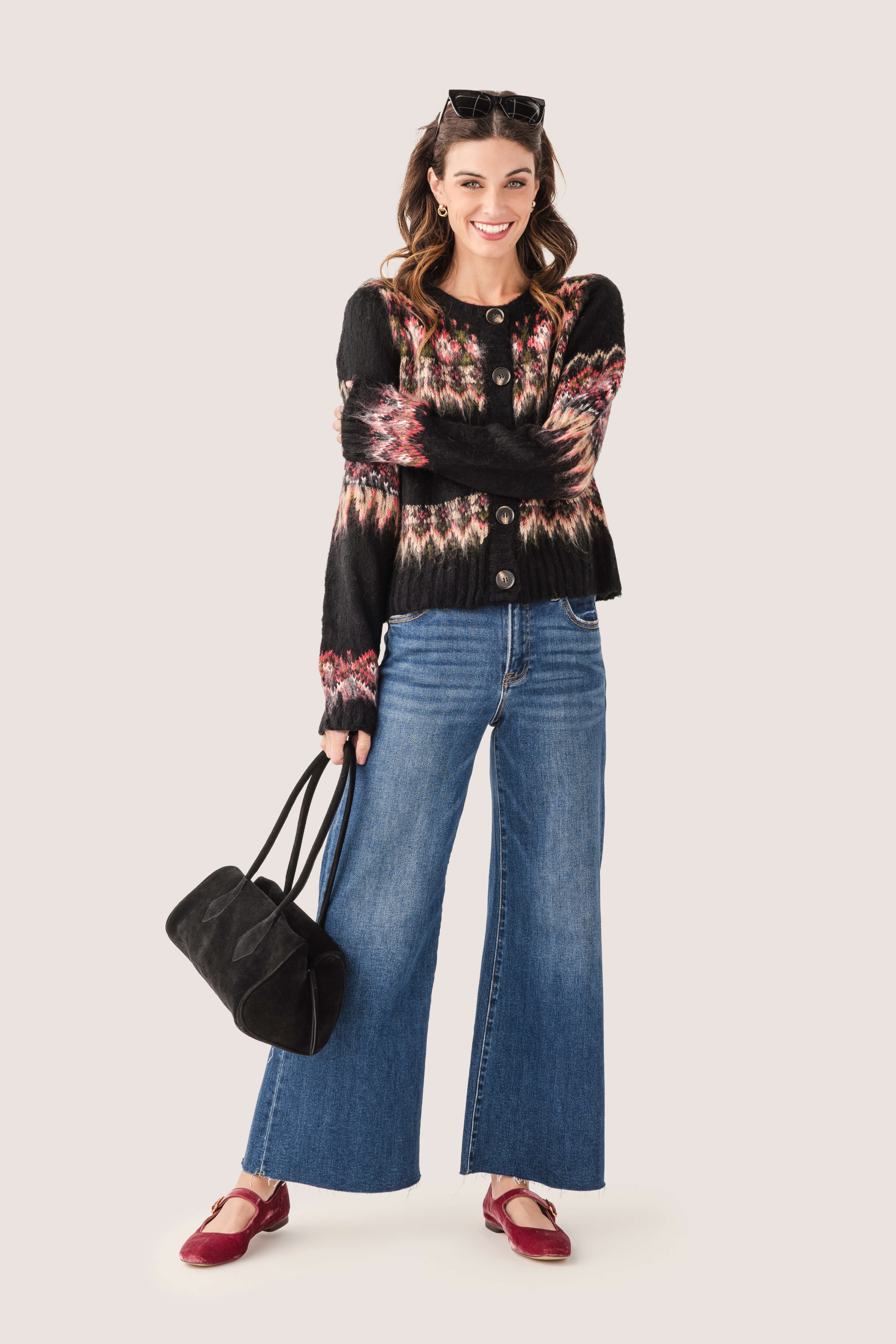 Raisonnel Icelandic Fuzzy Knit Cardigan