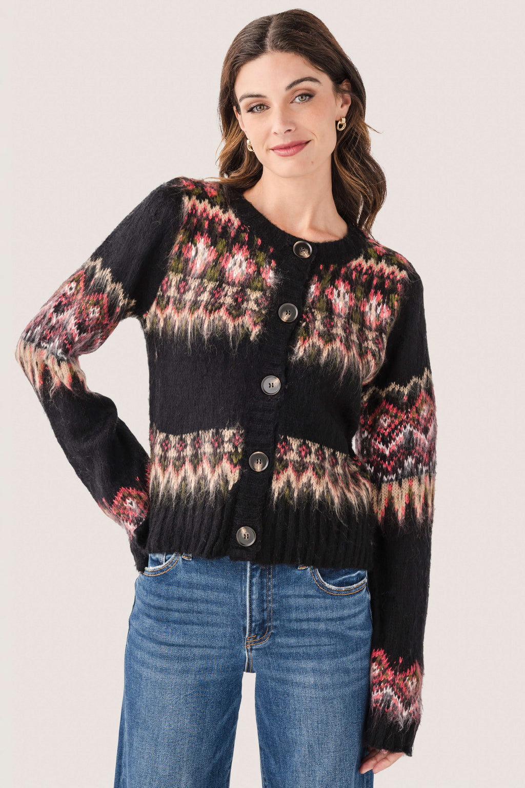 Raisonnel Icelandic Fuzzy Knit Cardigan