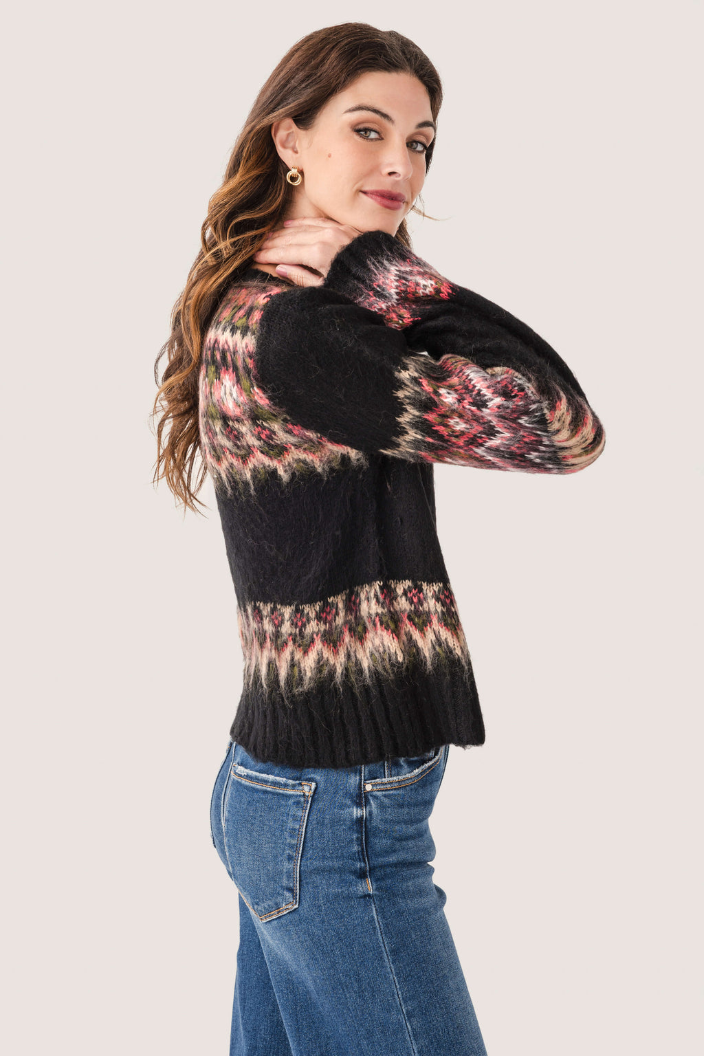 Raisonnel Icelandic Fuzzy Knit Cardigan