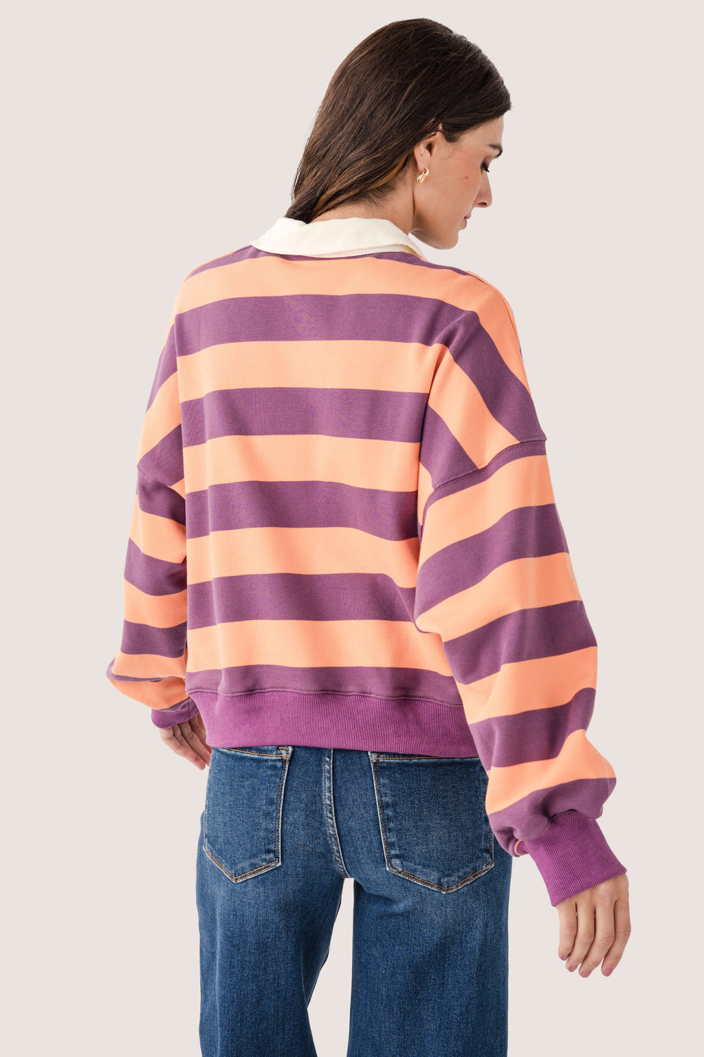 By Together Amerie Striped Collared Top