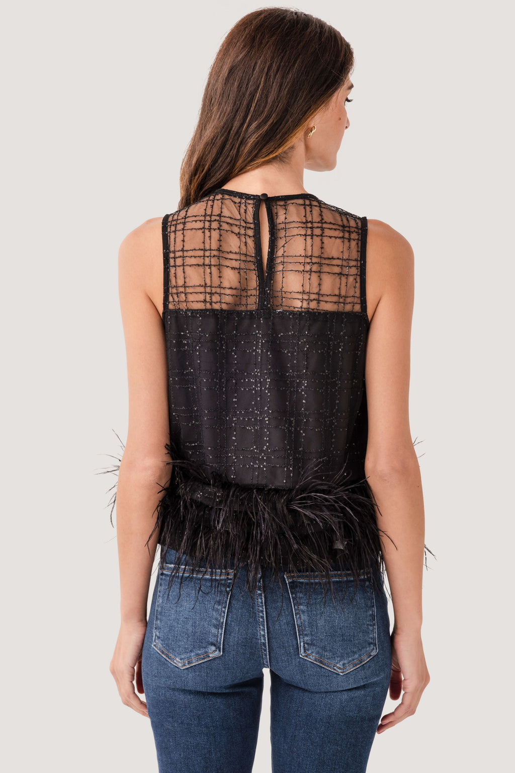 Raisonnel Luxe Grid Feather Top
